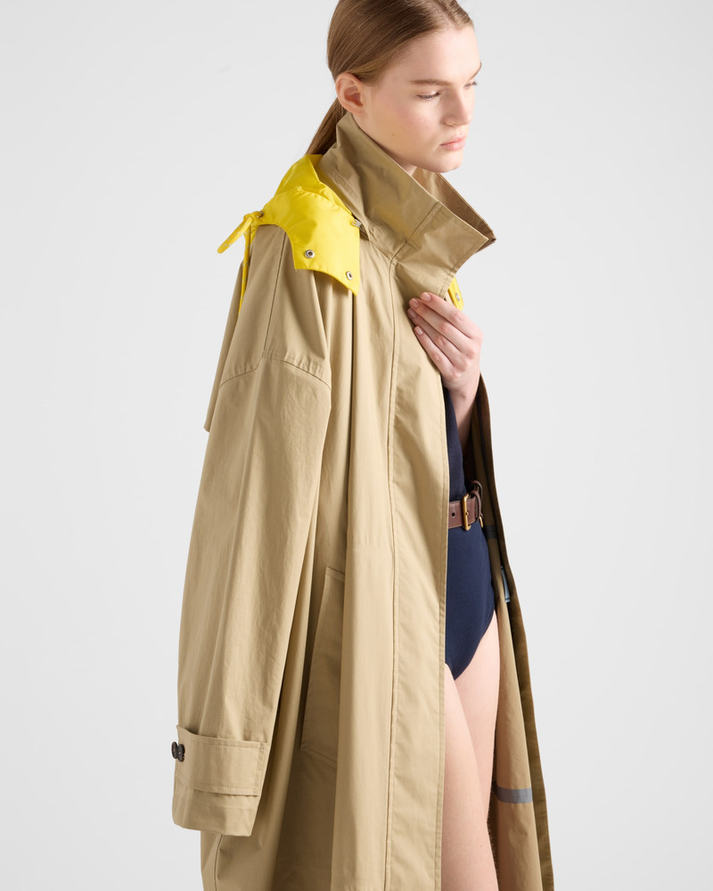 Technical poplin raincoat 4