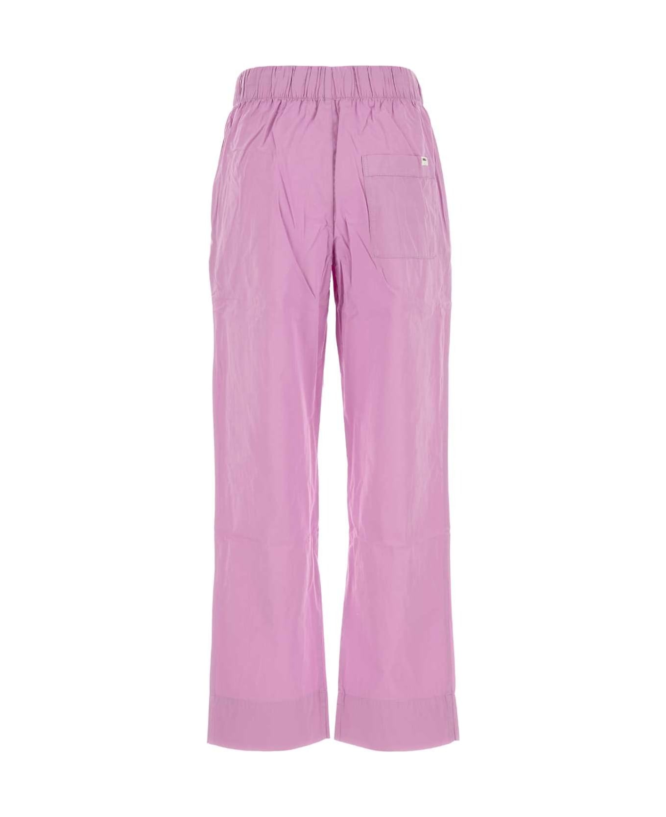 Dark Pink Cotton Pyjamas Pant - 2