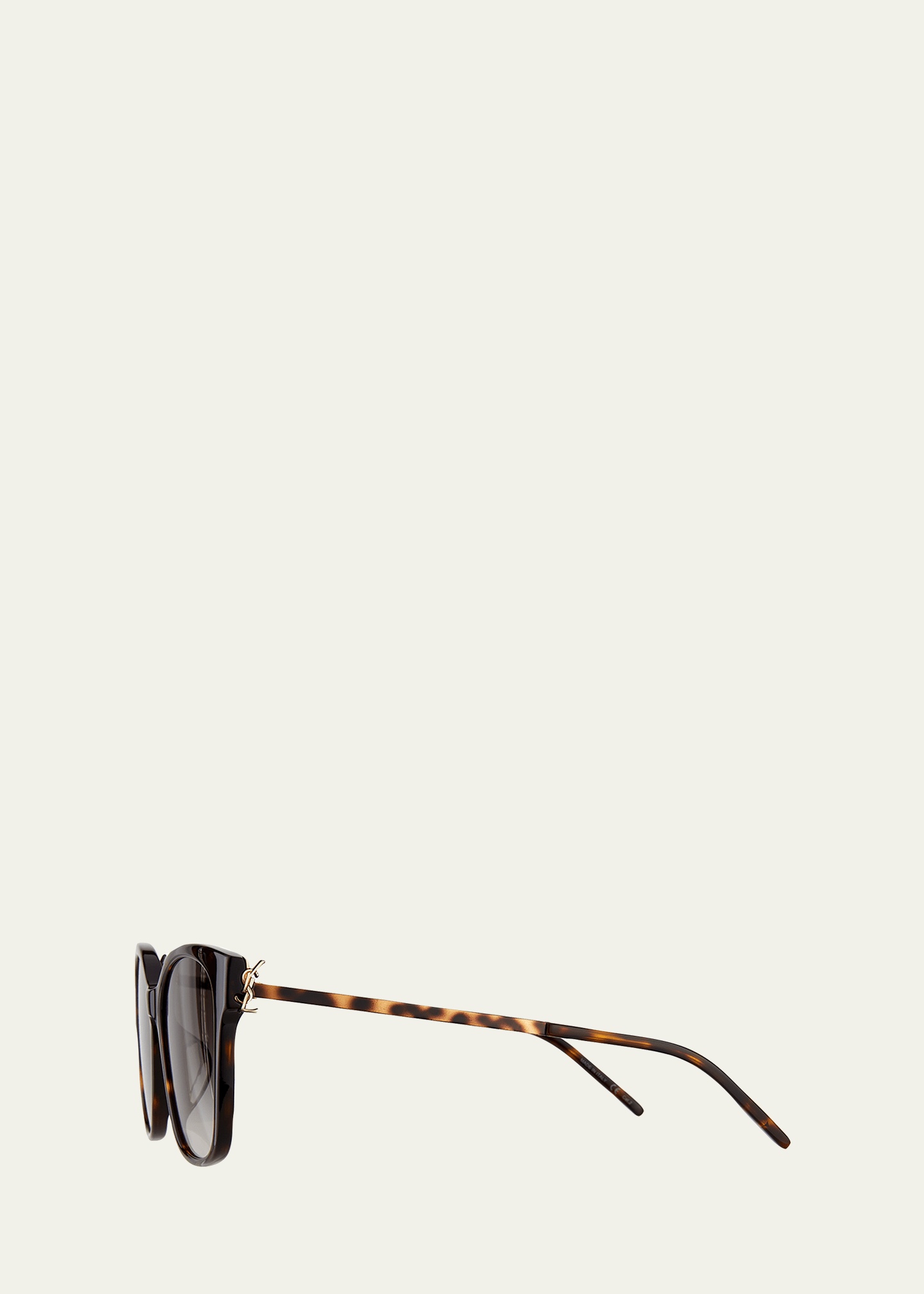 Square Acetate & Metal Sunglasses - 3