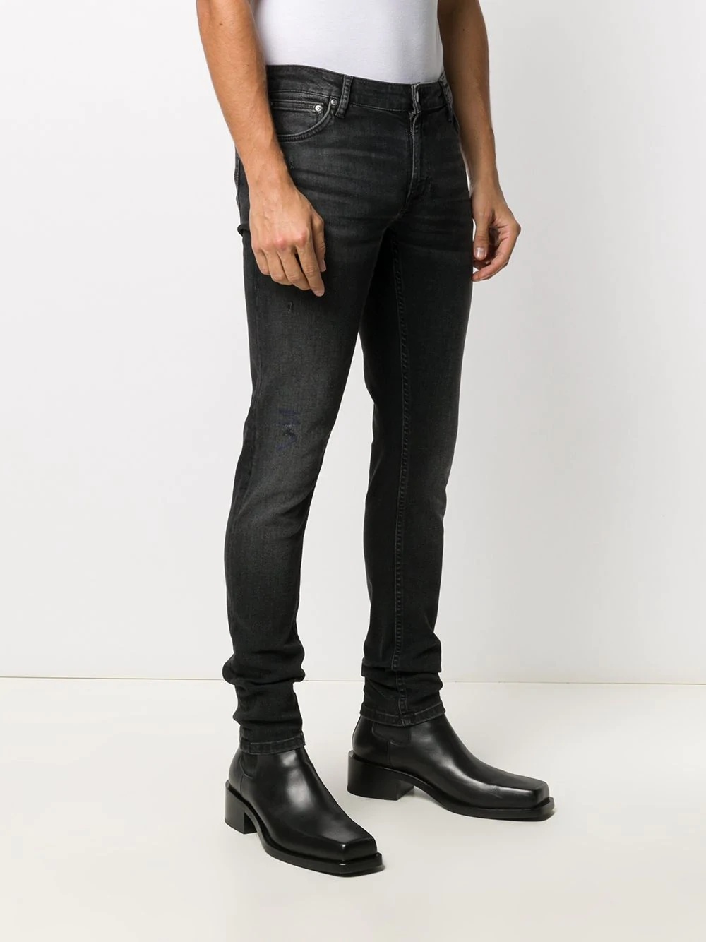 skinny rip effect jeans - 3