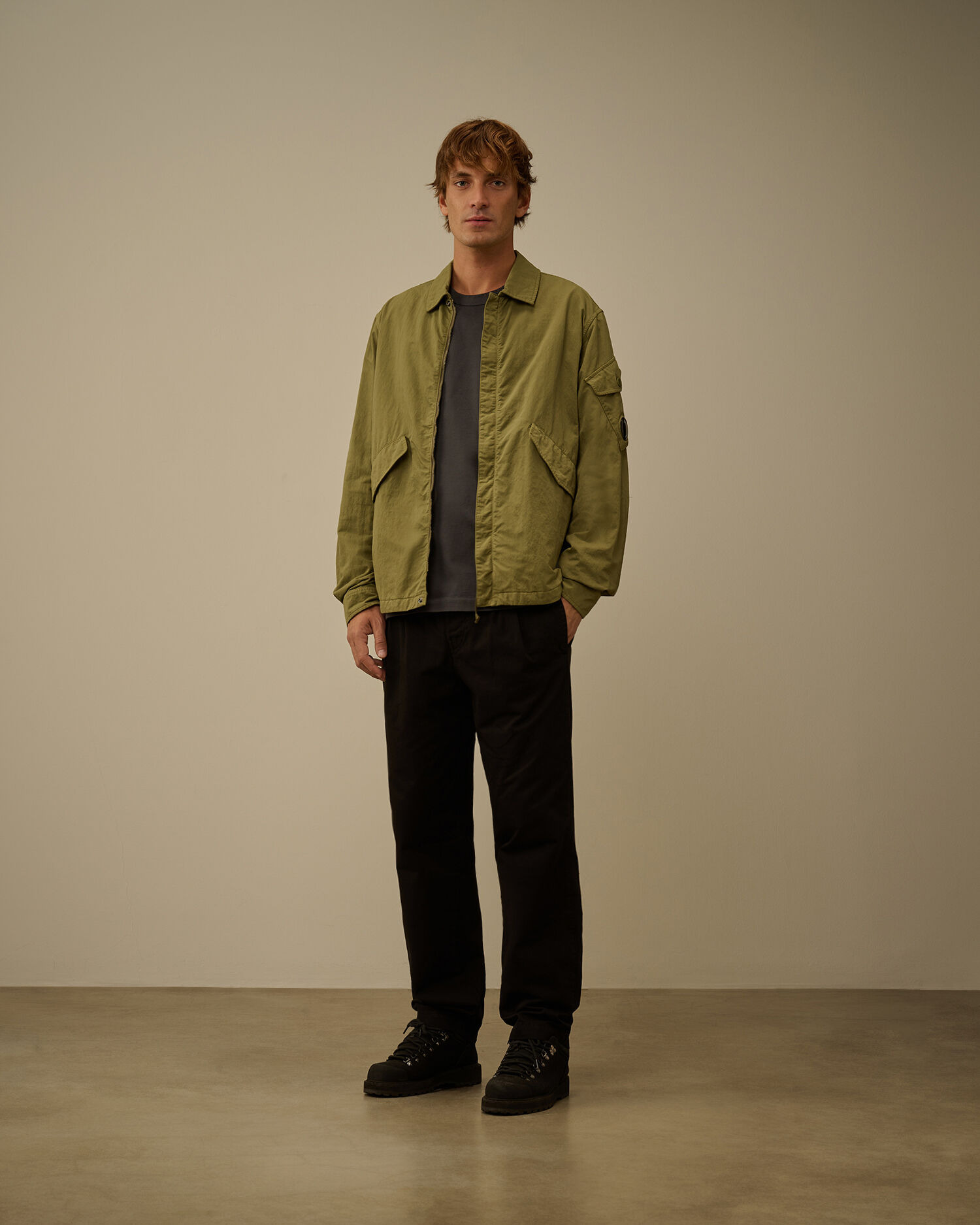 Diagonal Flatt Nylon Zipped Overshirt - 2