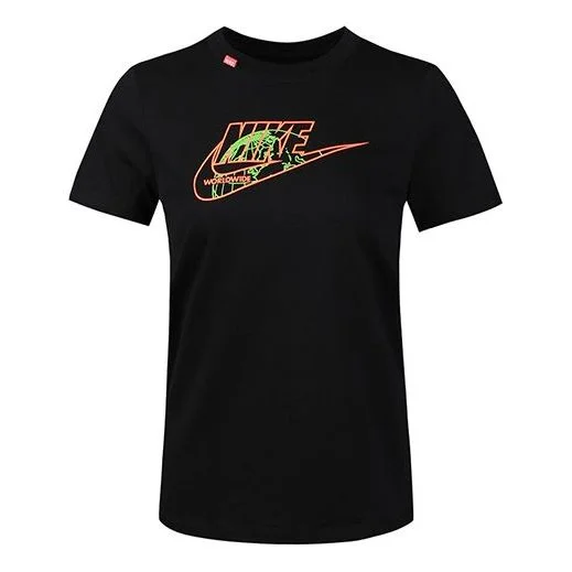 Nike Sportswear Round Neck Casual Short Sleeve Black CV9165-010 - 1