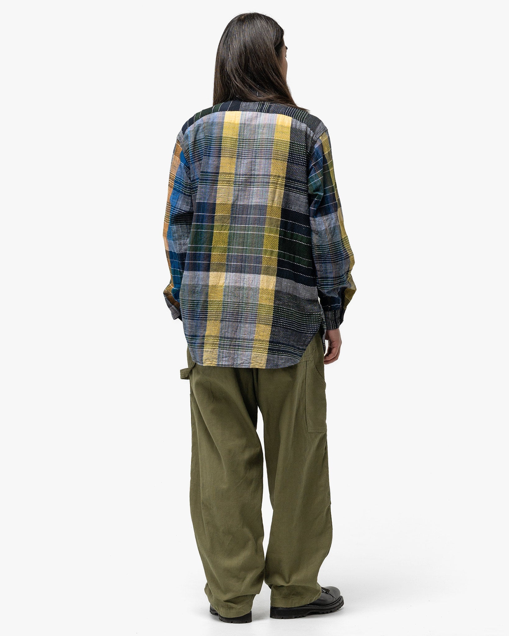 Work Shirt Navy/Yellow/Green - 3