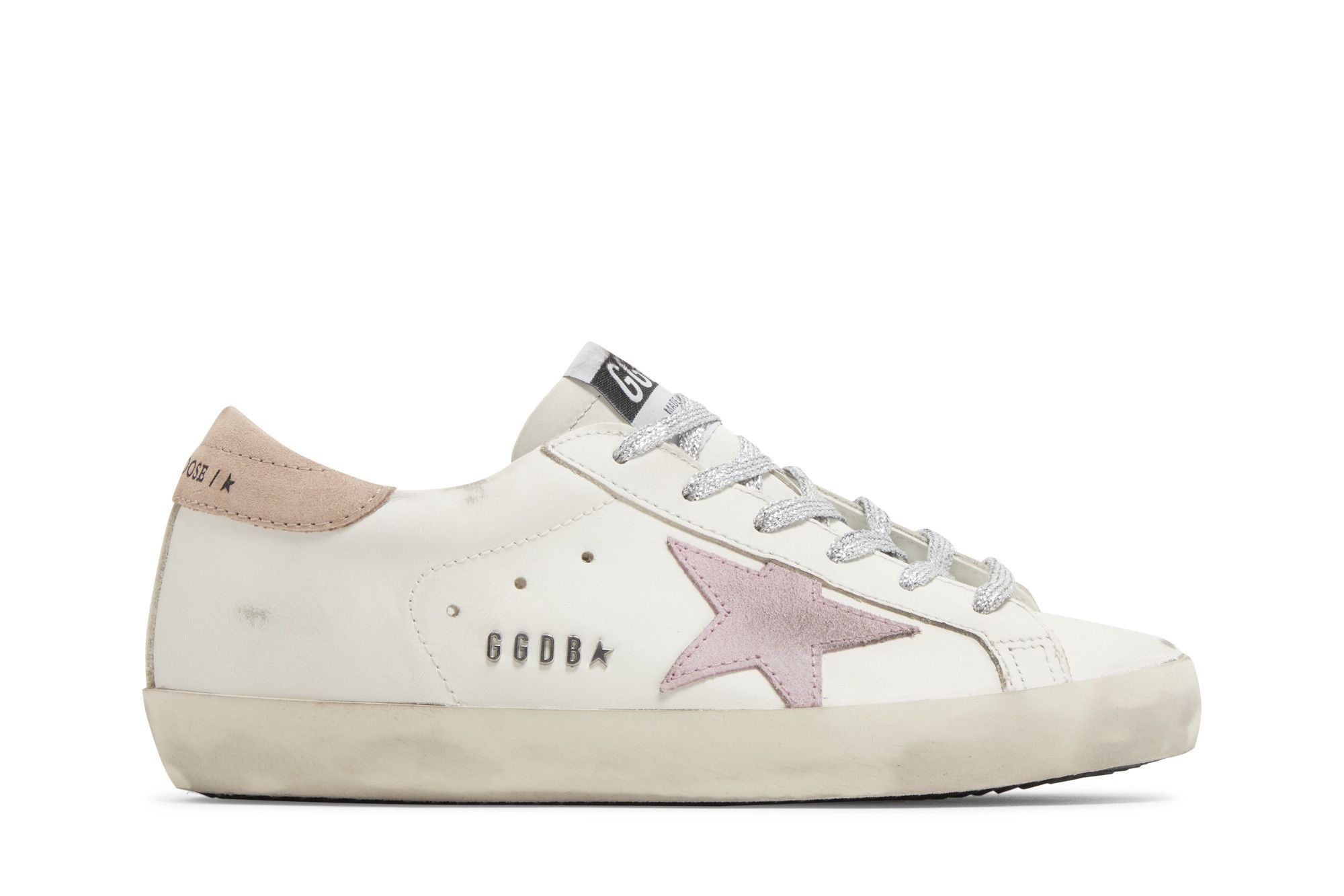 Golden Goose Wmns Superstar 'White Antique Pink' - 1