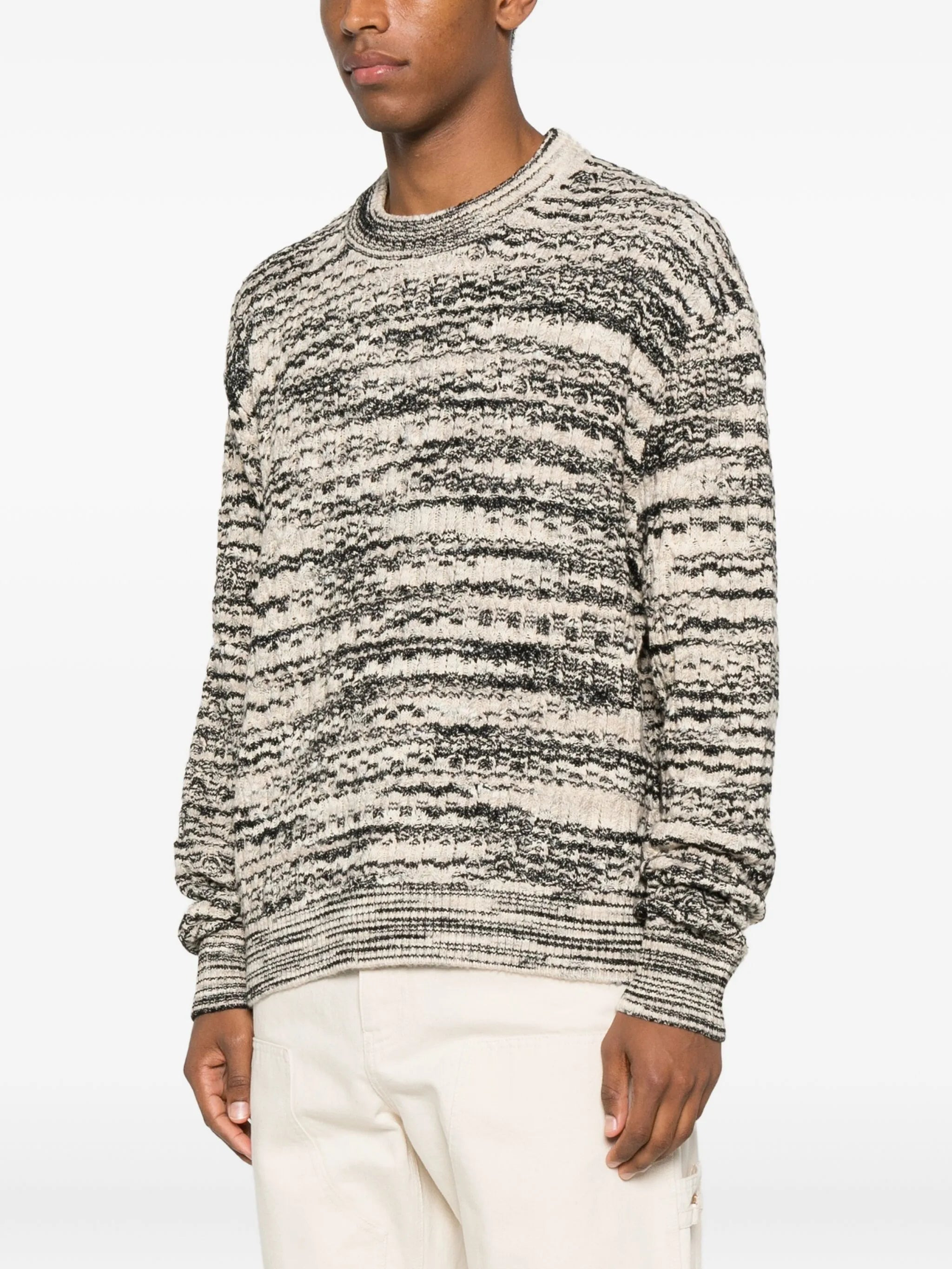 Axel Arigato Marl-knit Crew-neck Sweater - 3