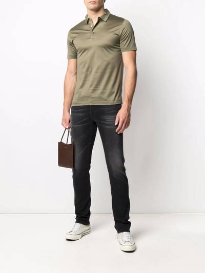 Canali round neck cotton T-shirt outlook