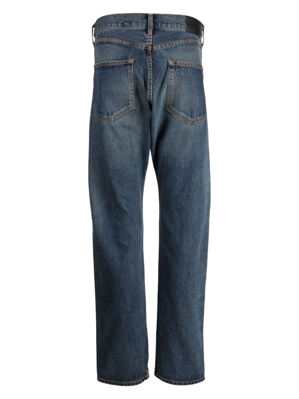 bead-embellished straight-leg jeans - 2