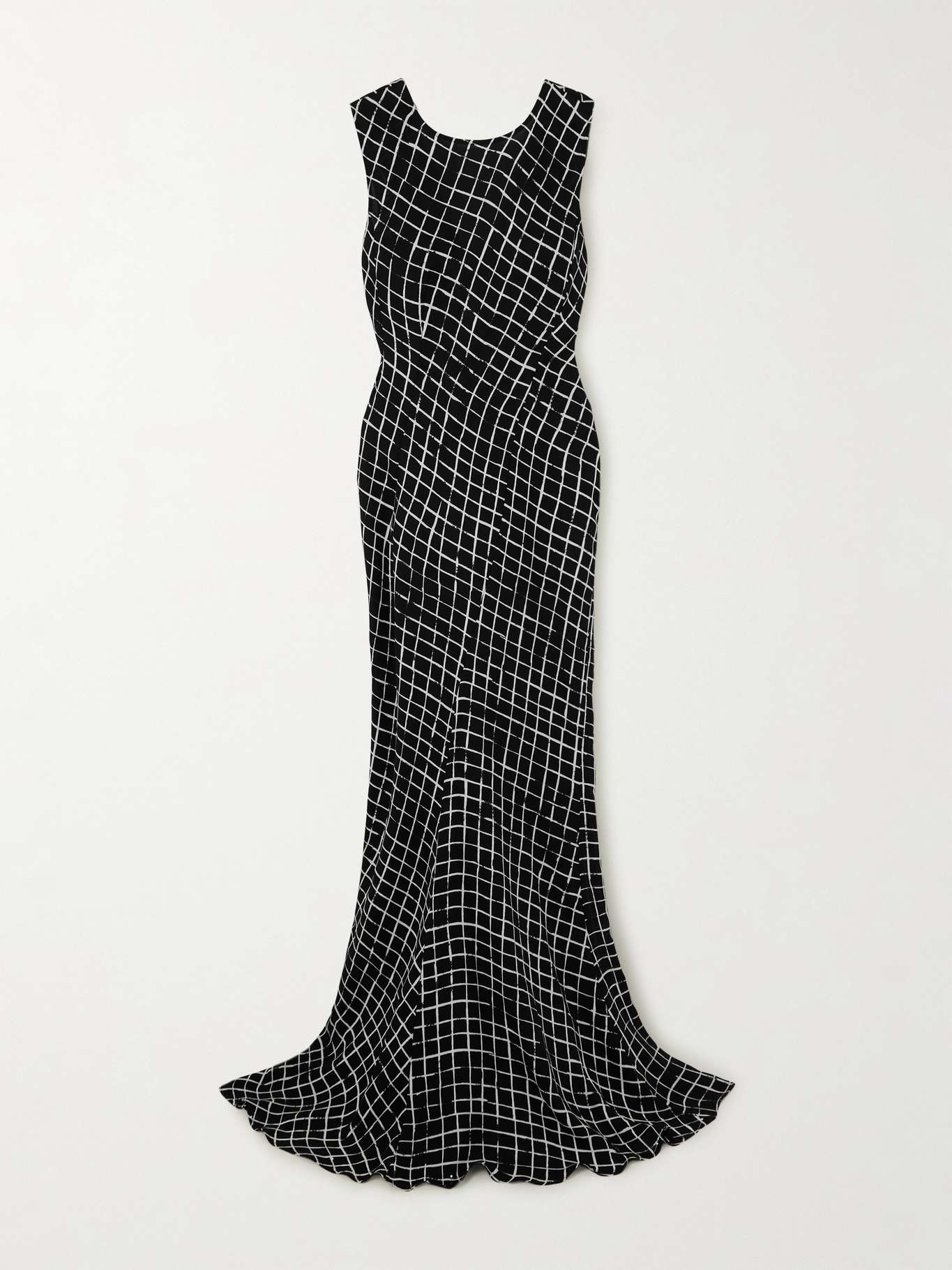 Checked woven maxi dress - 1