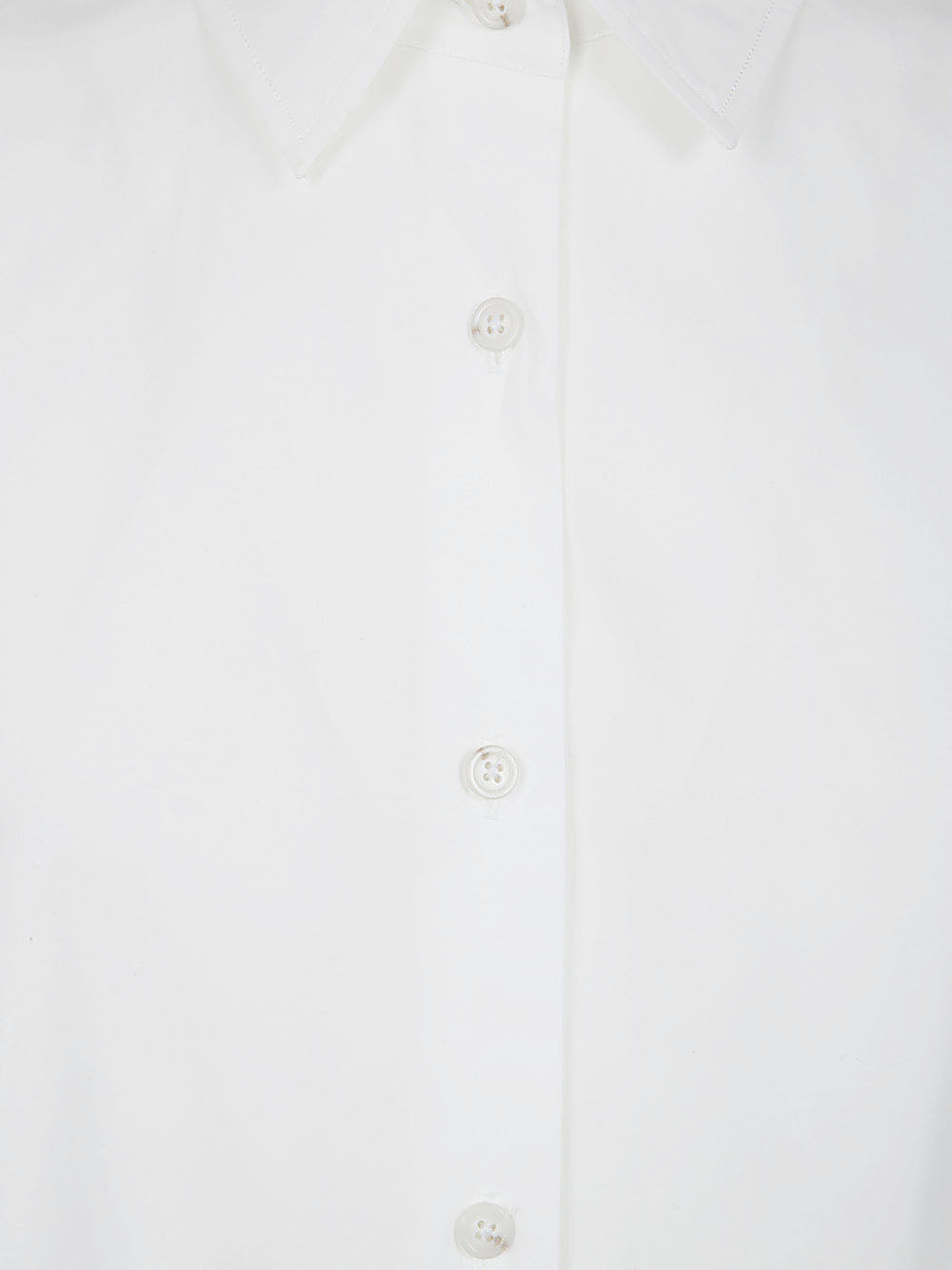 Ann Demeulemeester Women Iona Asymmetrical Oversized Shirt Light Crumpled Cotton White - 3