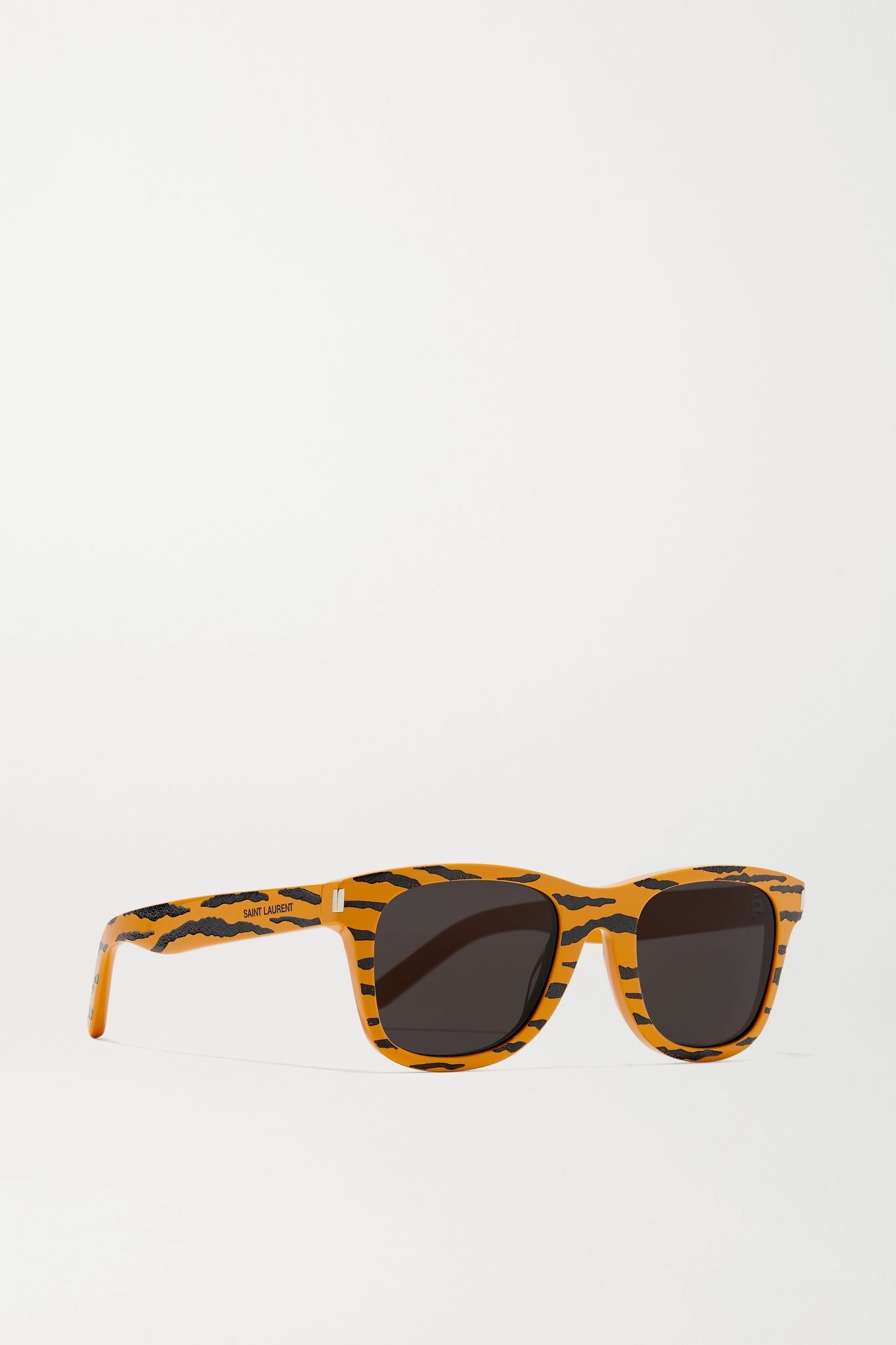 Square-frame tiger-print acetate sunglasses - 2