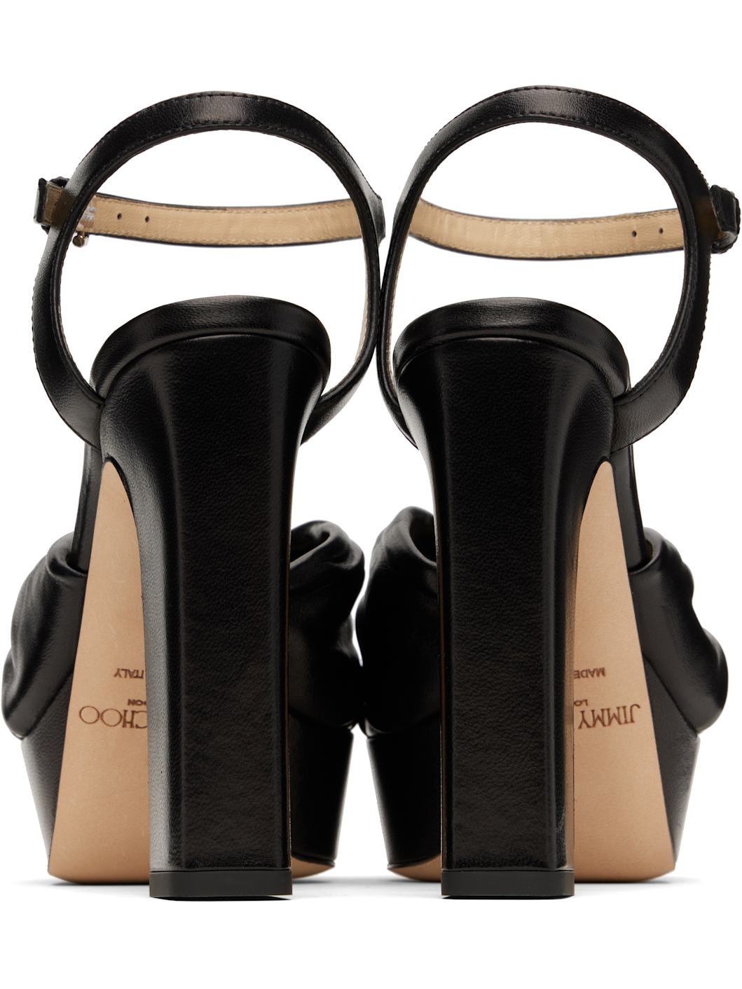 Black Heloise 120 Heeled Sandals - 2