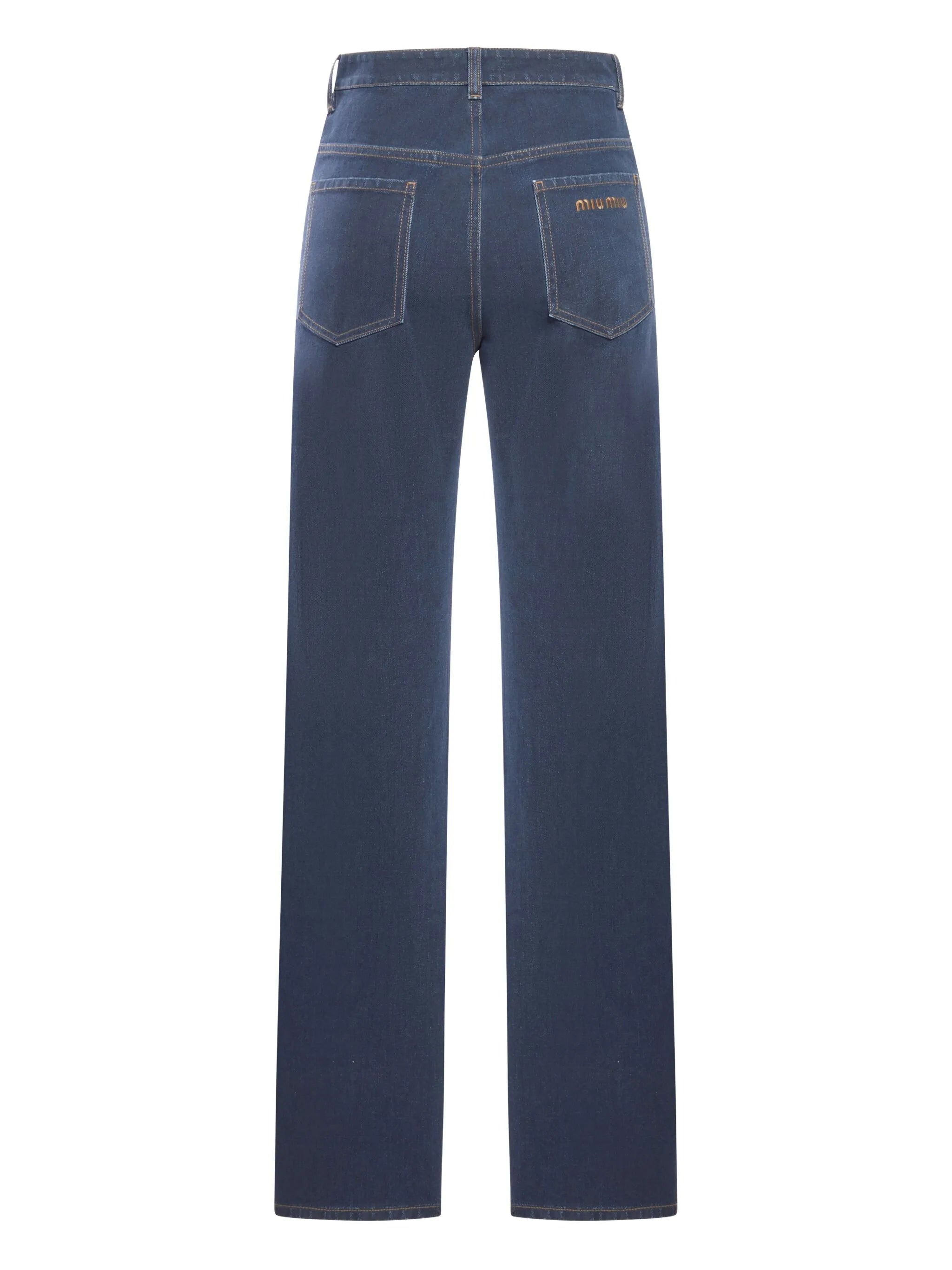 embroidered-logo denim jeans - 2