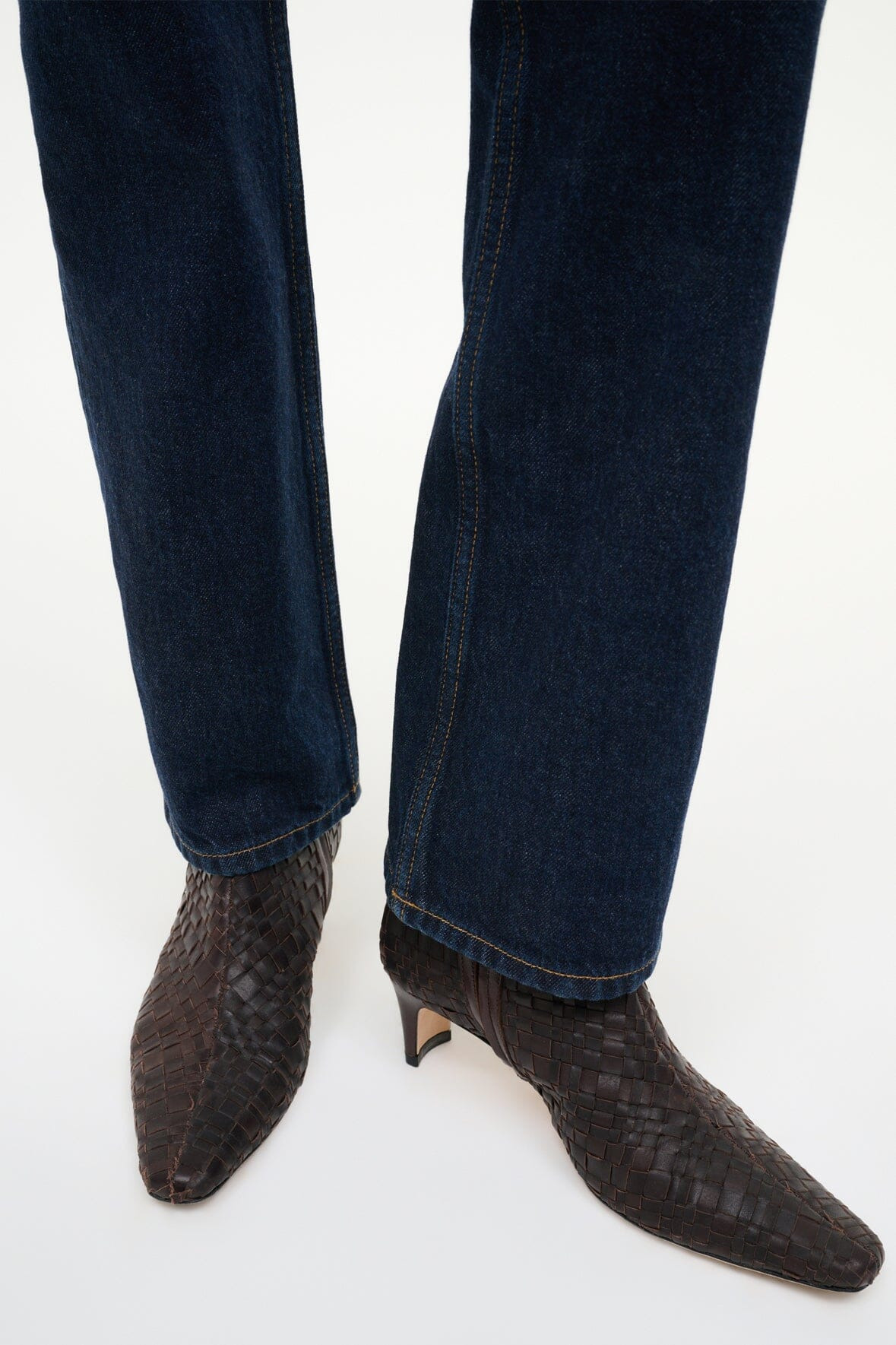 STAUD WALLY ANKLE BOOT ESPRESSO WOVEN - 4