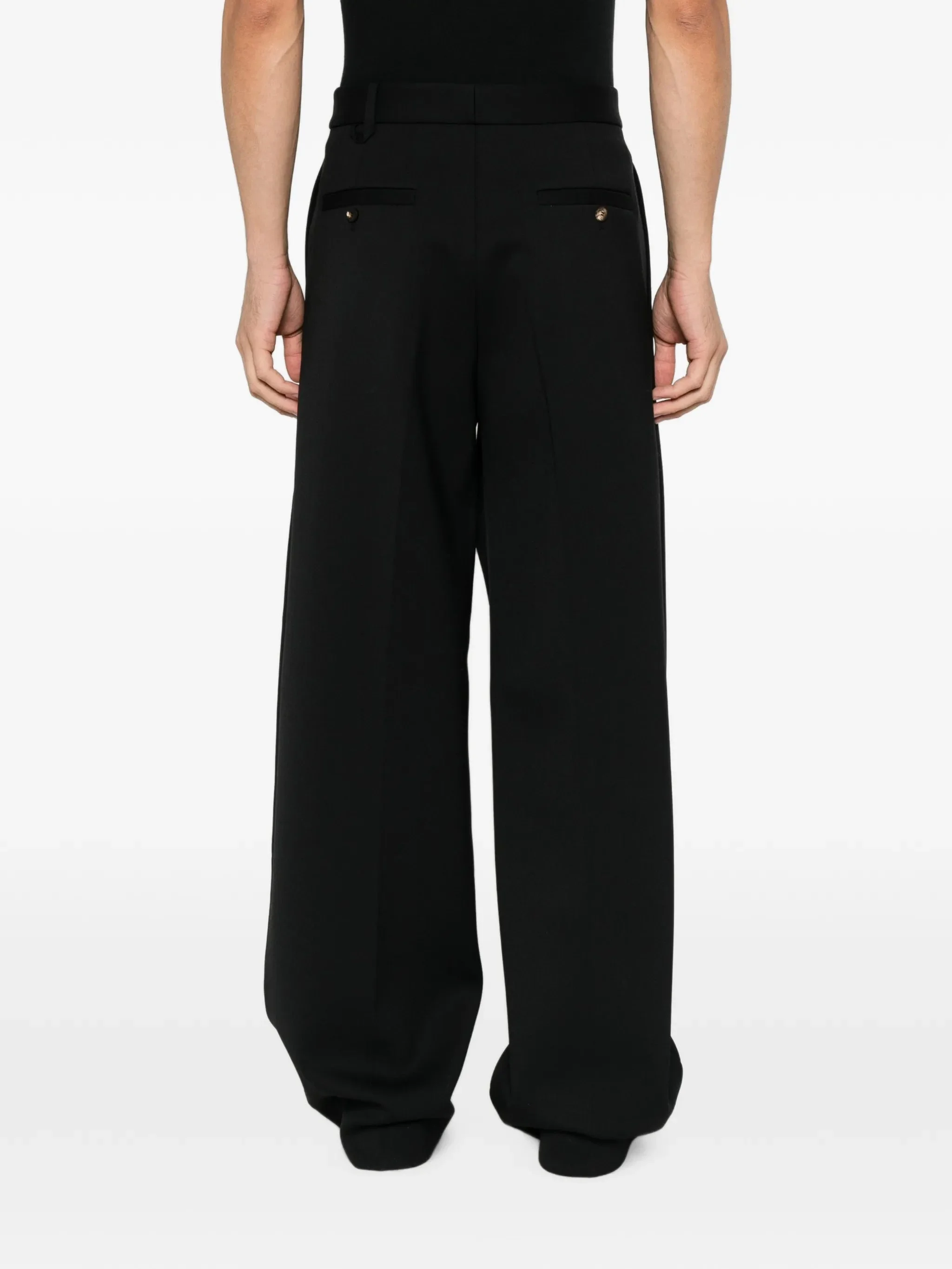 Jacquemus Pleated Wide-leg Trousers - 1