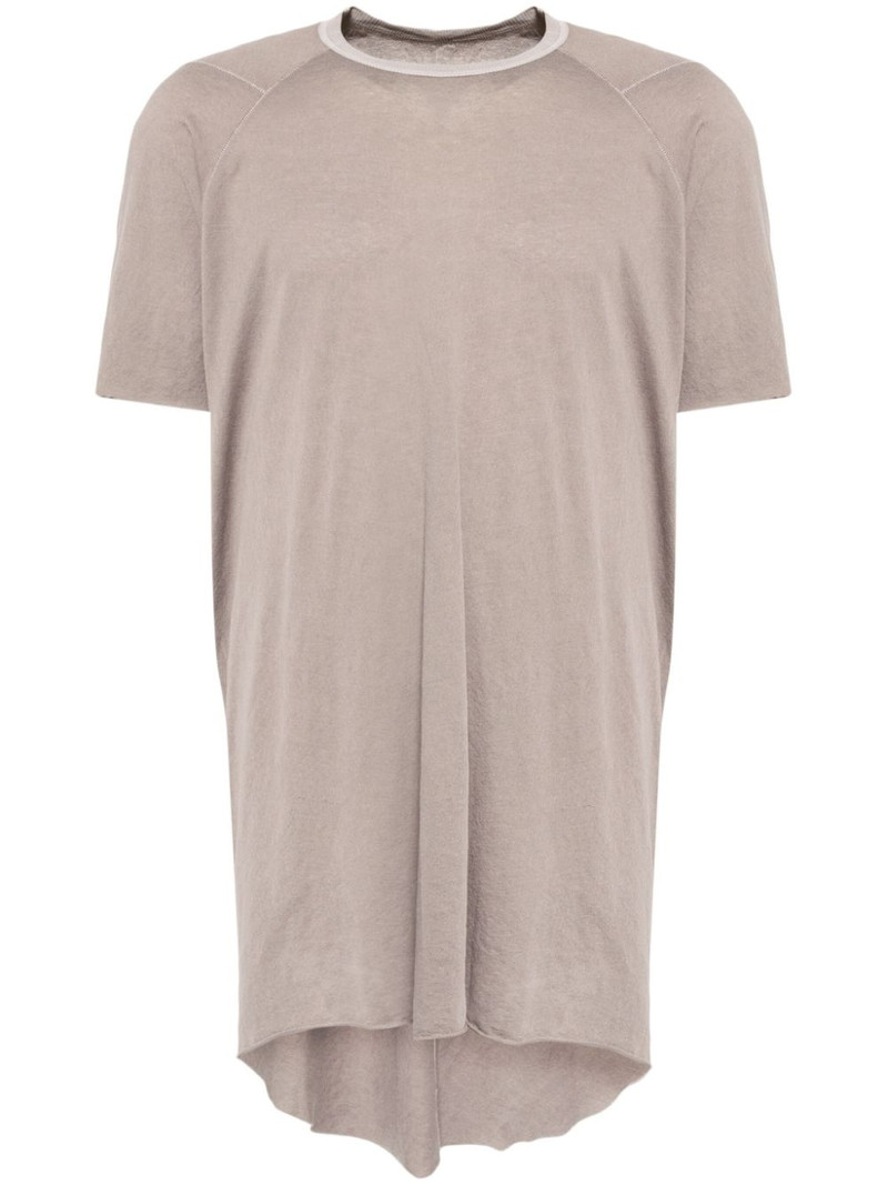 둥근 목 longline T 셔츠 1
