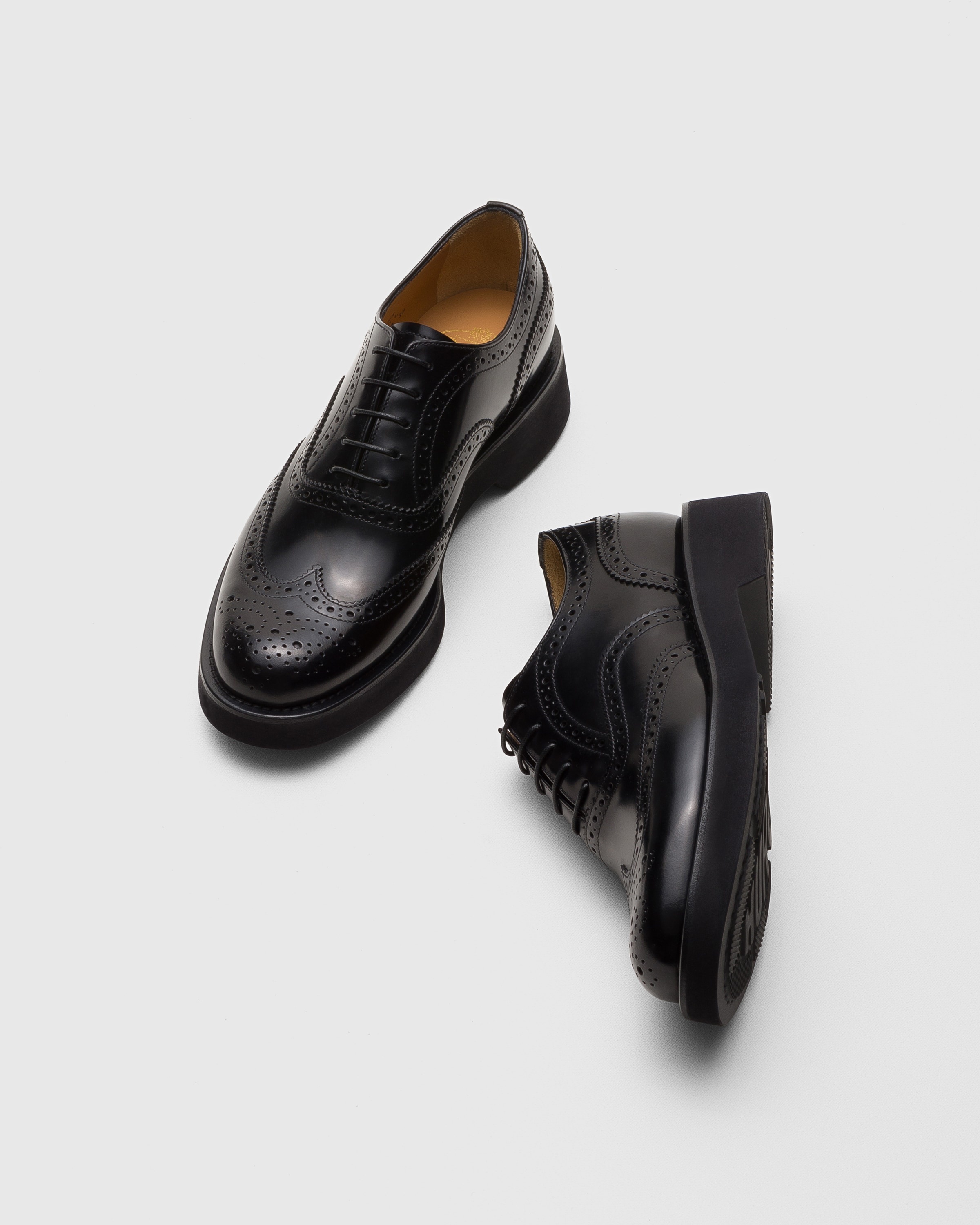 Polished Fumé Oxford Brogue - 2