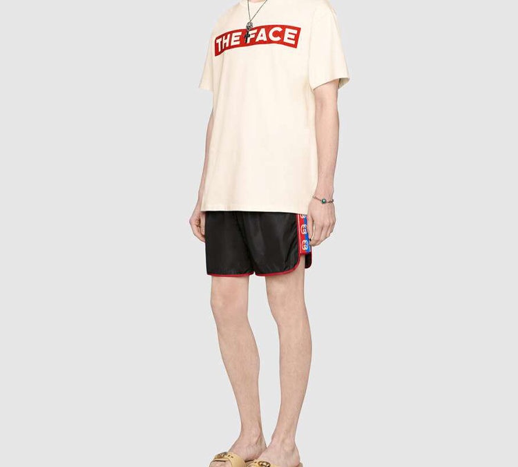 Gucci Retro Double G Webbing Shorts Unisex Black 577800-XHABJ-1082 - 4