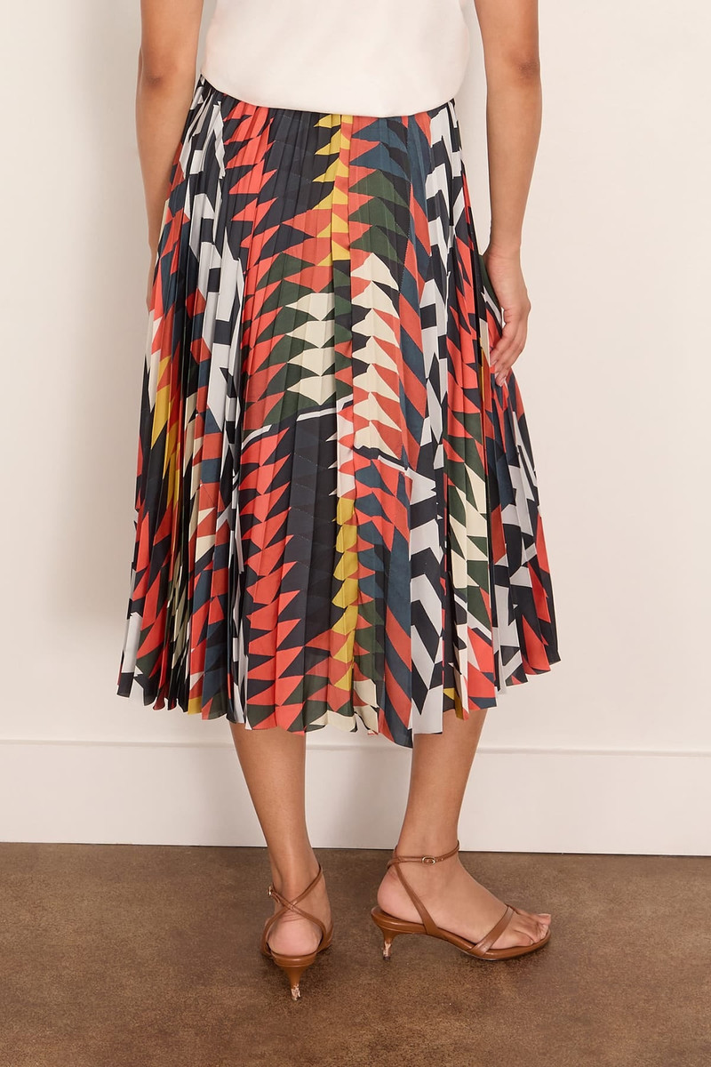 Sacai x A.P.C. Quilts Skirt in Orange Multi 4