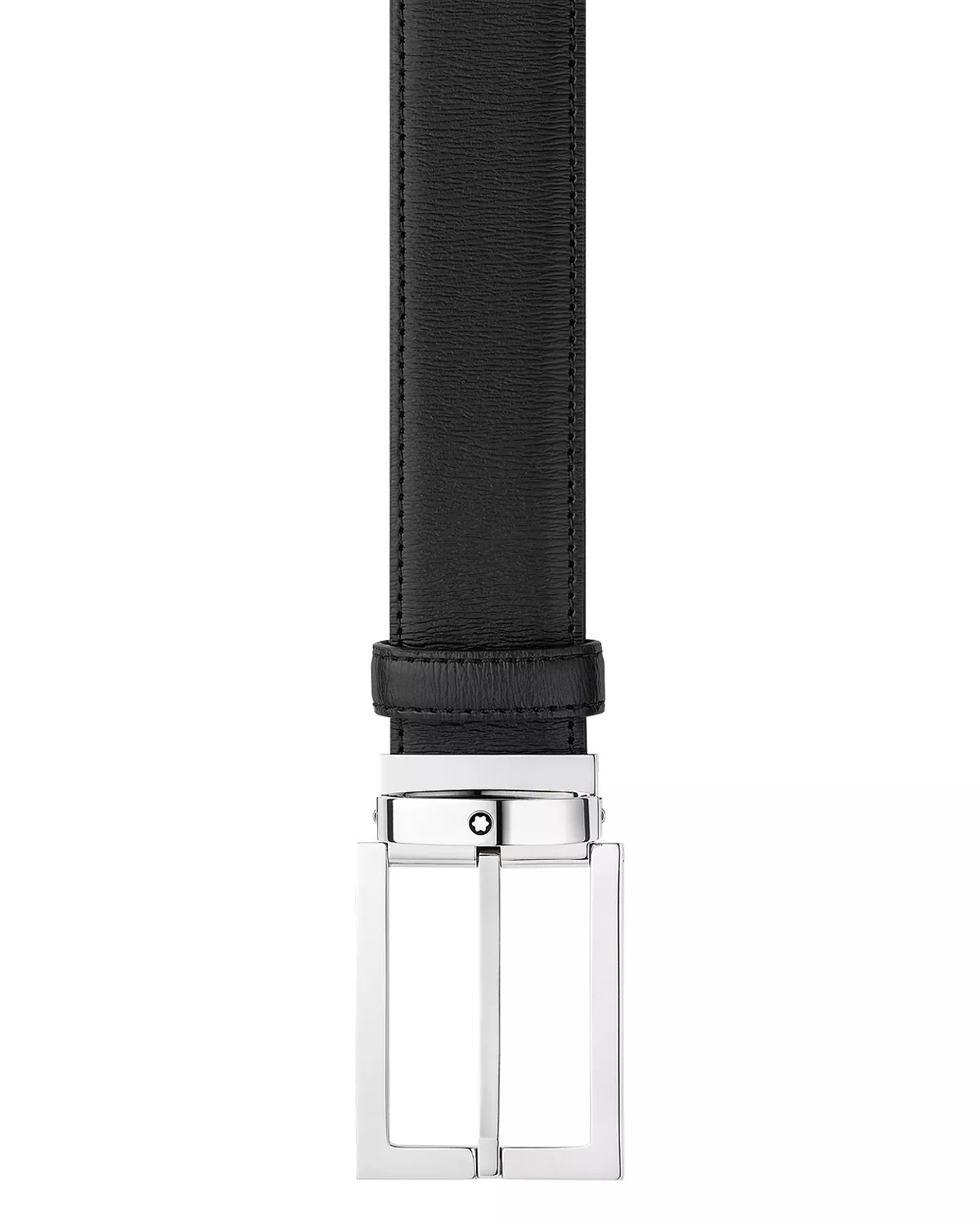 Men's Rectangular Shiny Pin Buckle Belt - 2