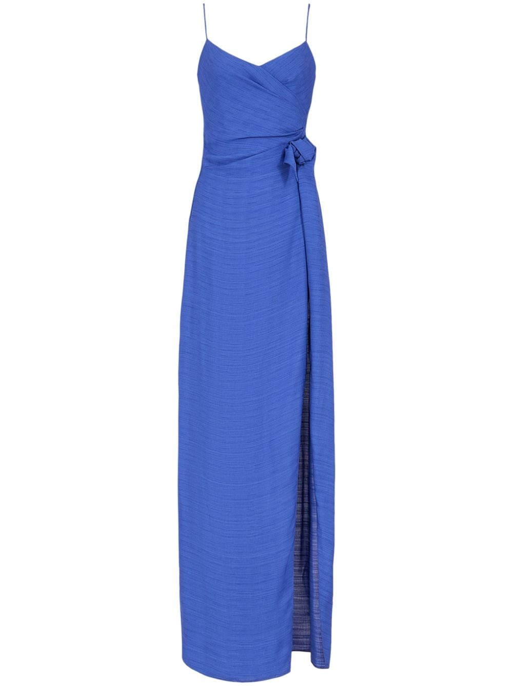 knotted V-neck gown - 1