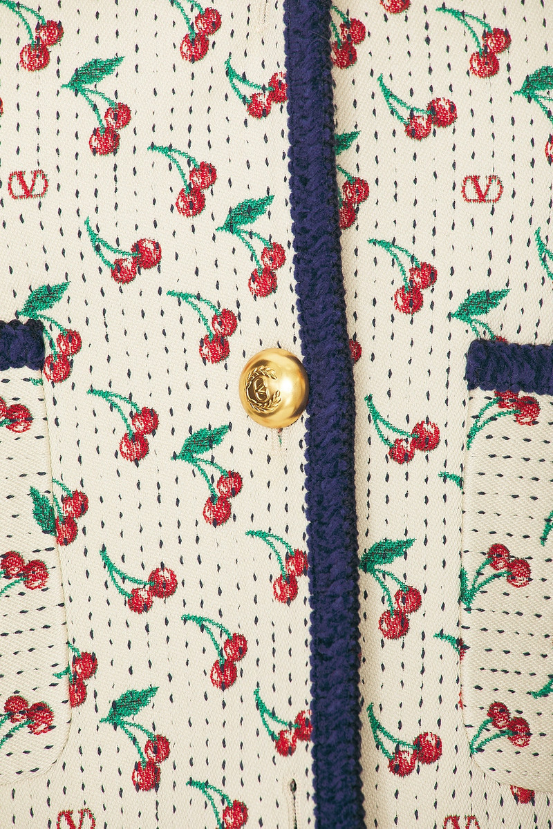 Valentino Cherry Quilted Jacket outlook