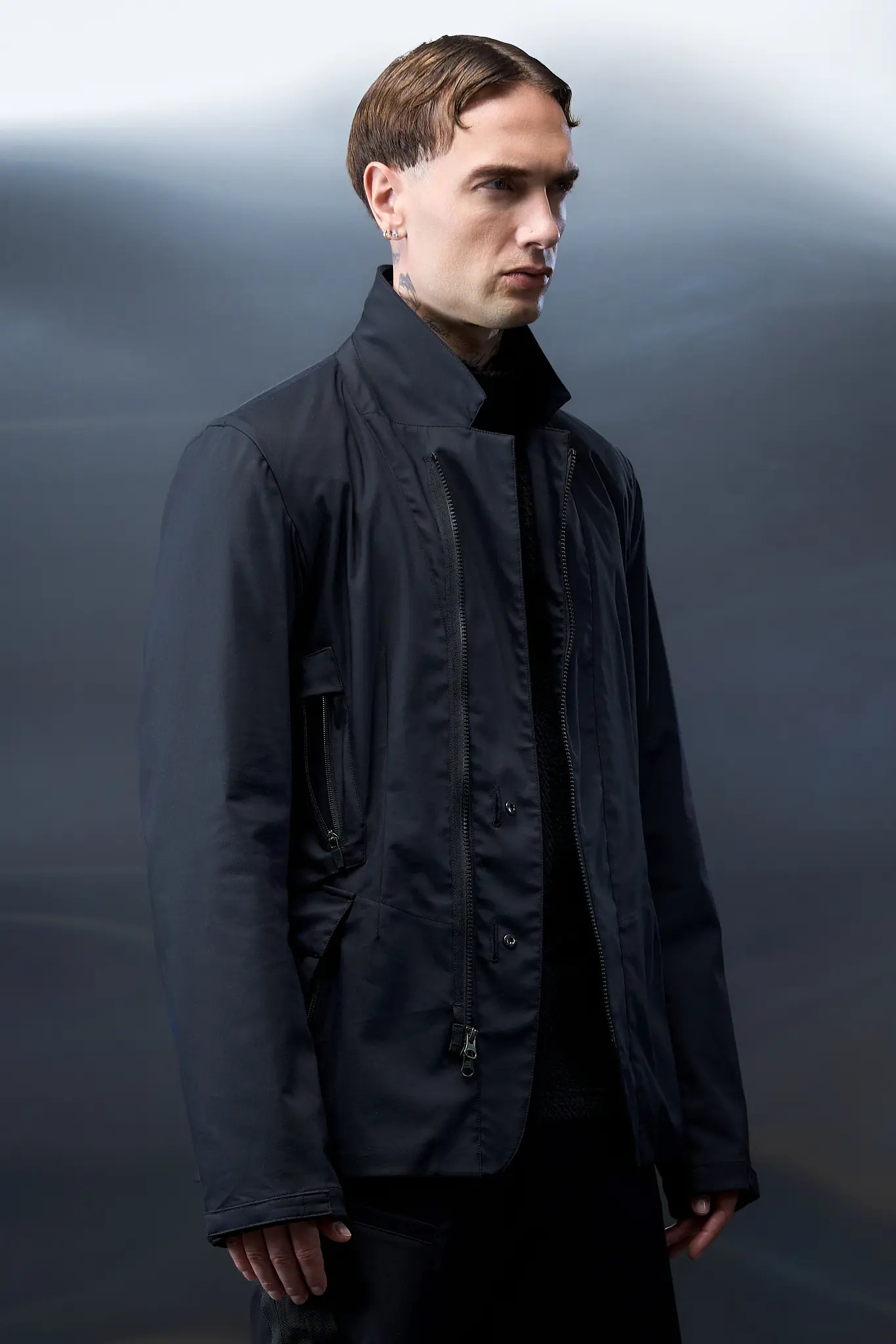 J29-CH Micro Twill Blazer Black - 15