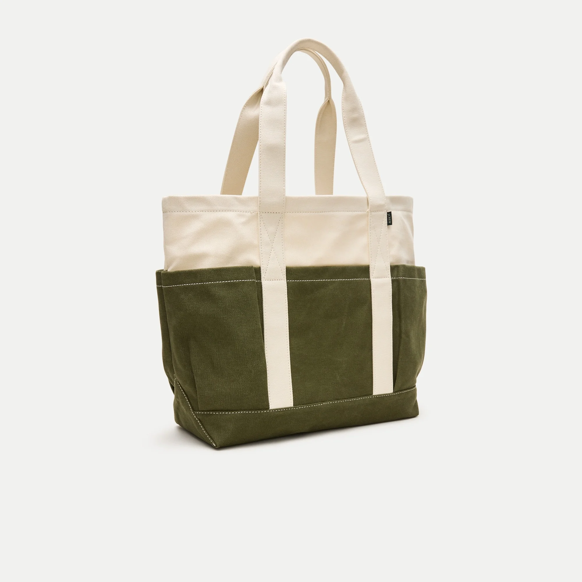Medium Seaport tote bag in washed canvas - 1