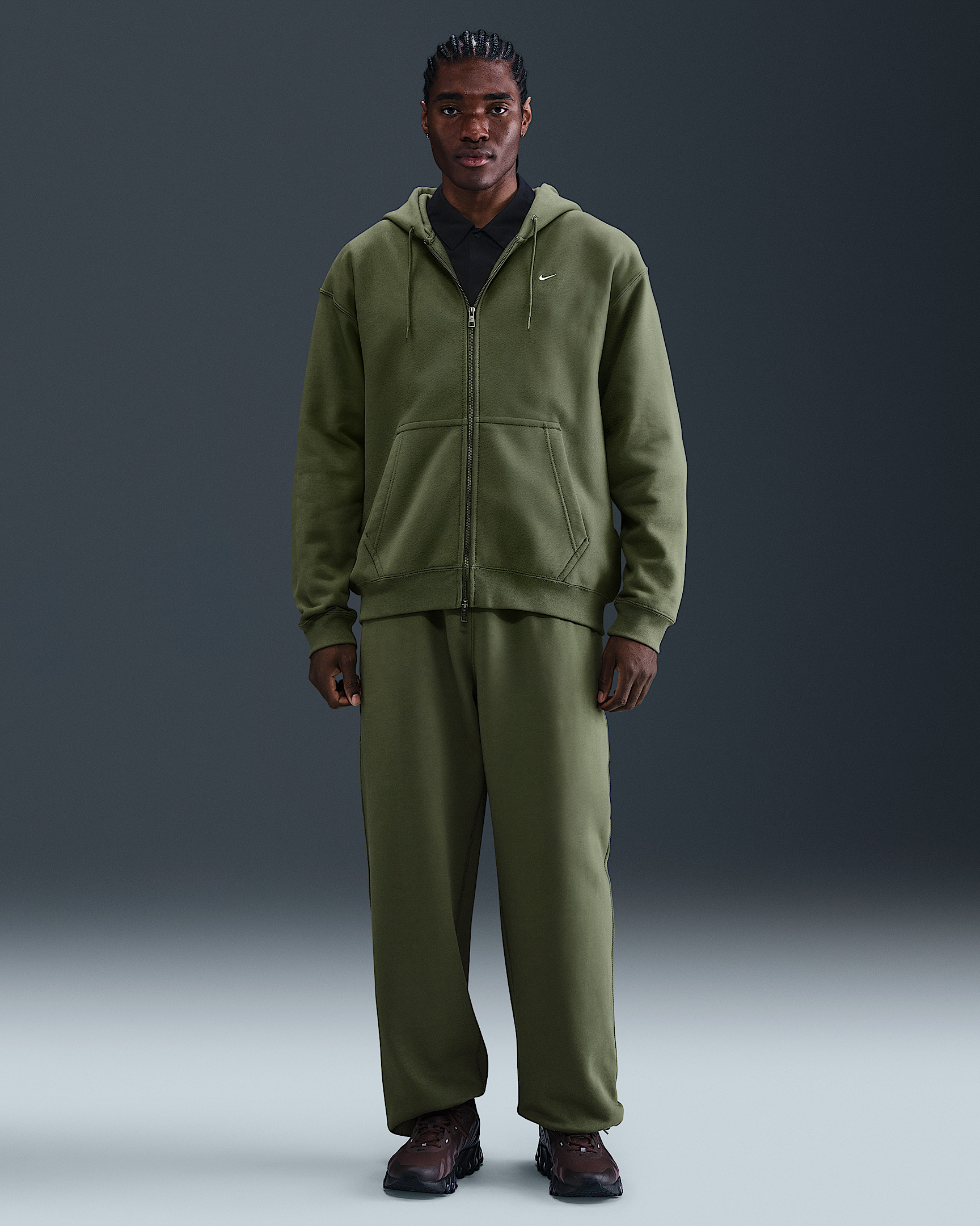 Nike Solo Swoosh Men's Full-Zip Fleece Hoodie - 4
