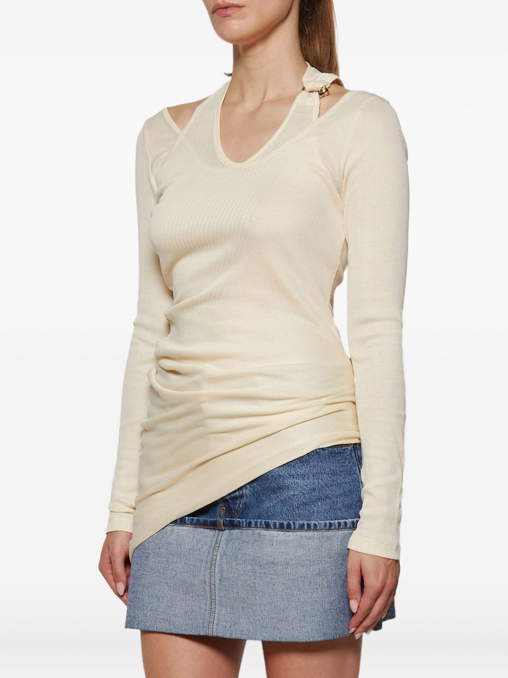 ribbed twisted top - 3