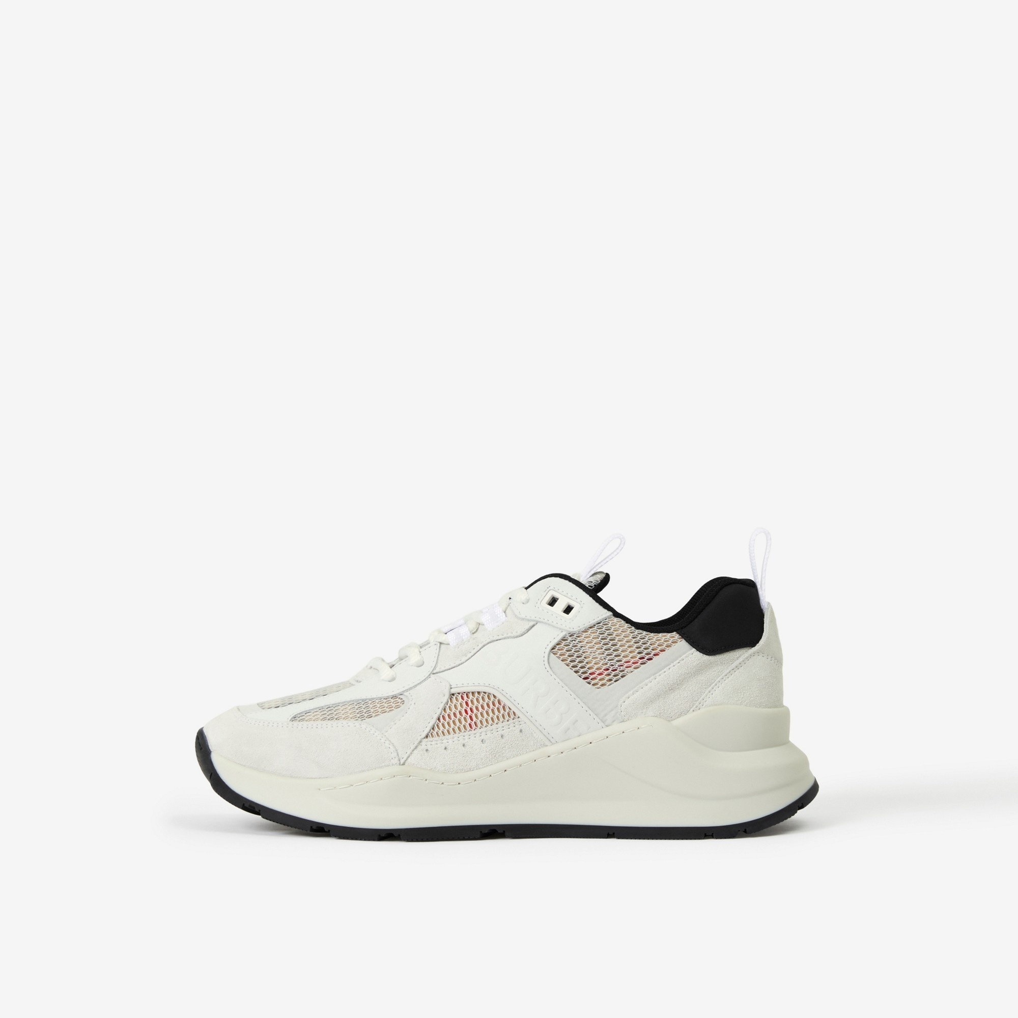 Burberry logo print leather shops sneakers