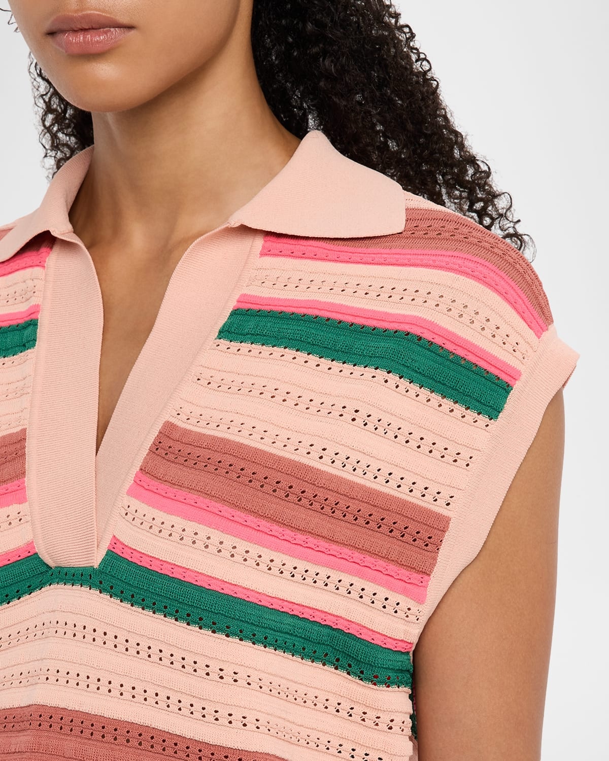 Hantwerp Striped Knit Polo - 5