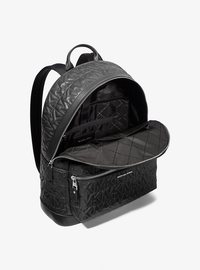 MICHAEL KORS Hudson Medium Logo Embossed Dome Backpack outlook