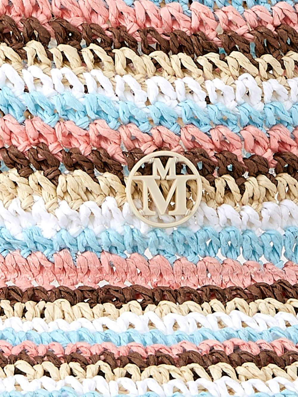 Charles striped straw fedora - 2