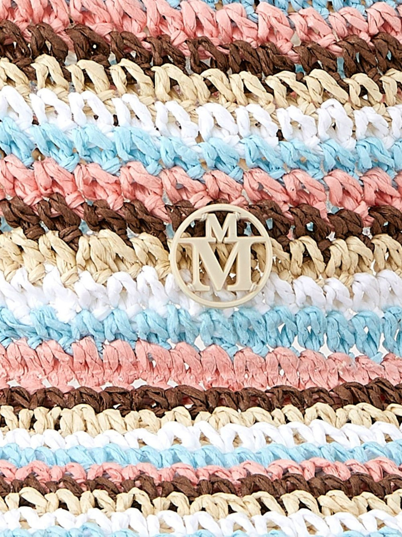 MAISON MICHEL Charles striped straw fedora outlook