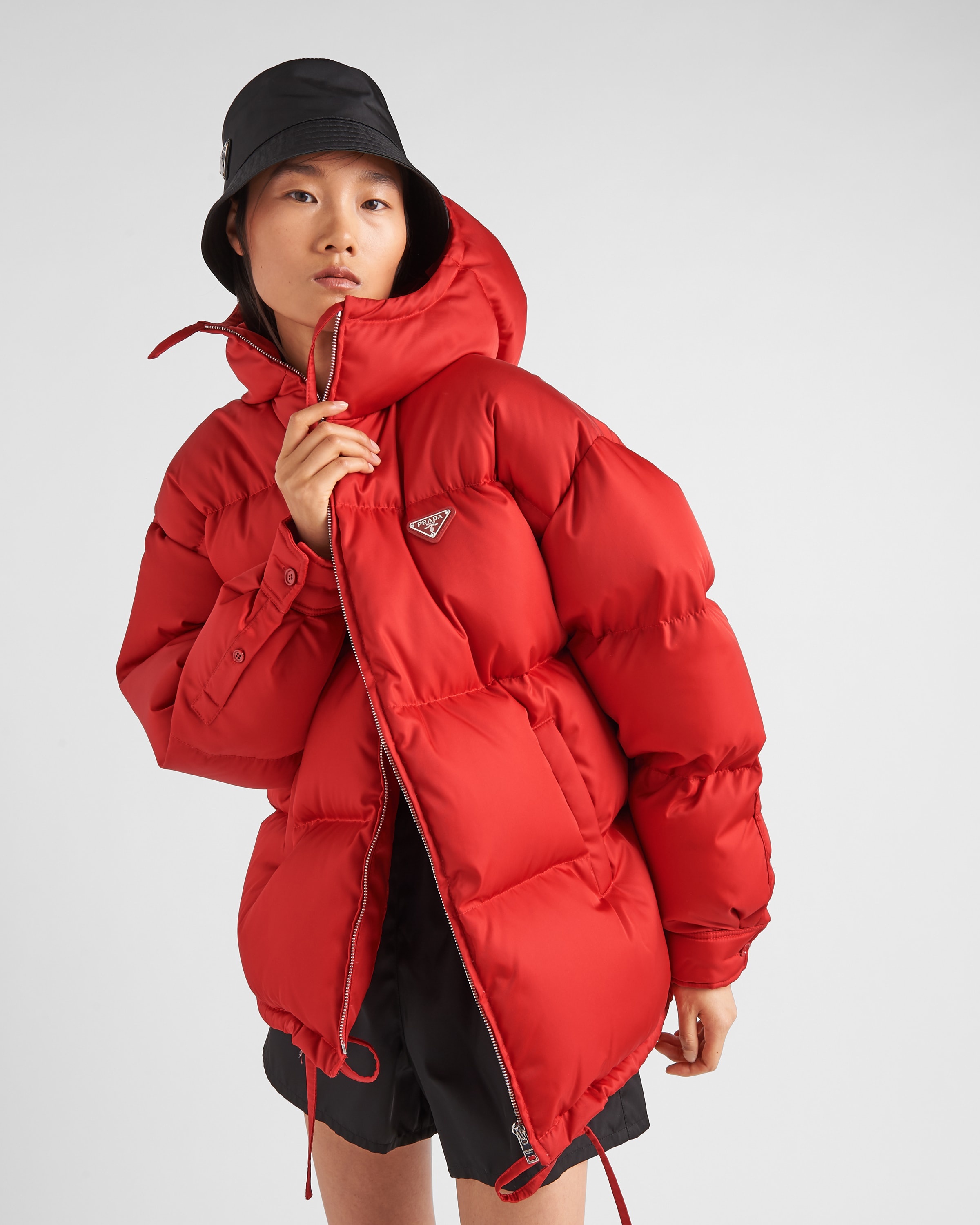 Re-Nylon hooded down jacket - 3