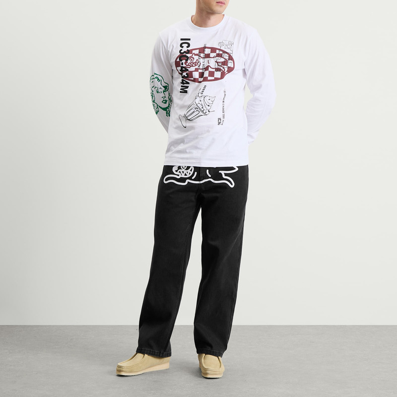 ICECREAM ICECREAM Running Dog Loose Straight Jeans outlook