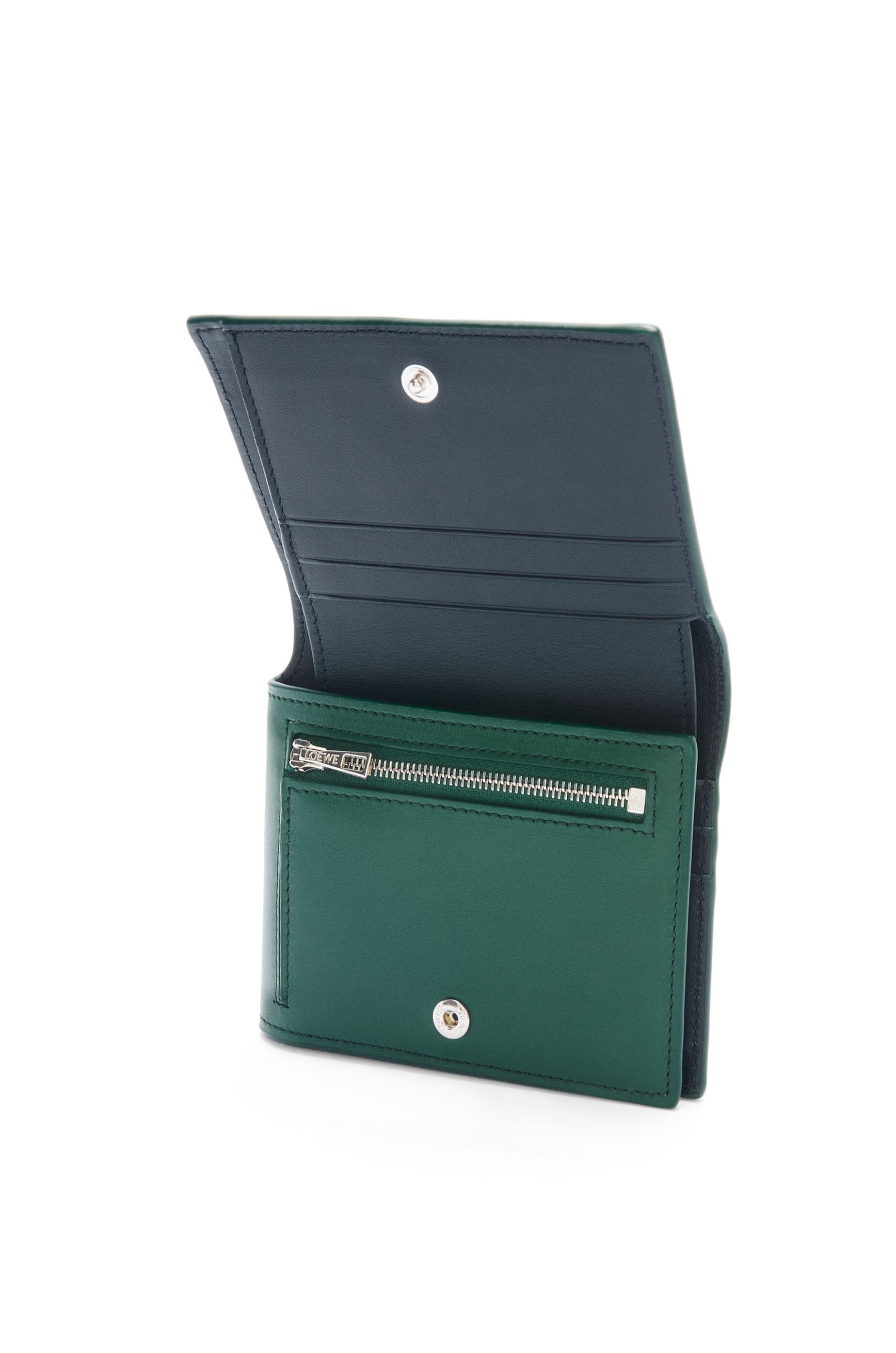Folded wallet in shiny nappa calfskin - 3