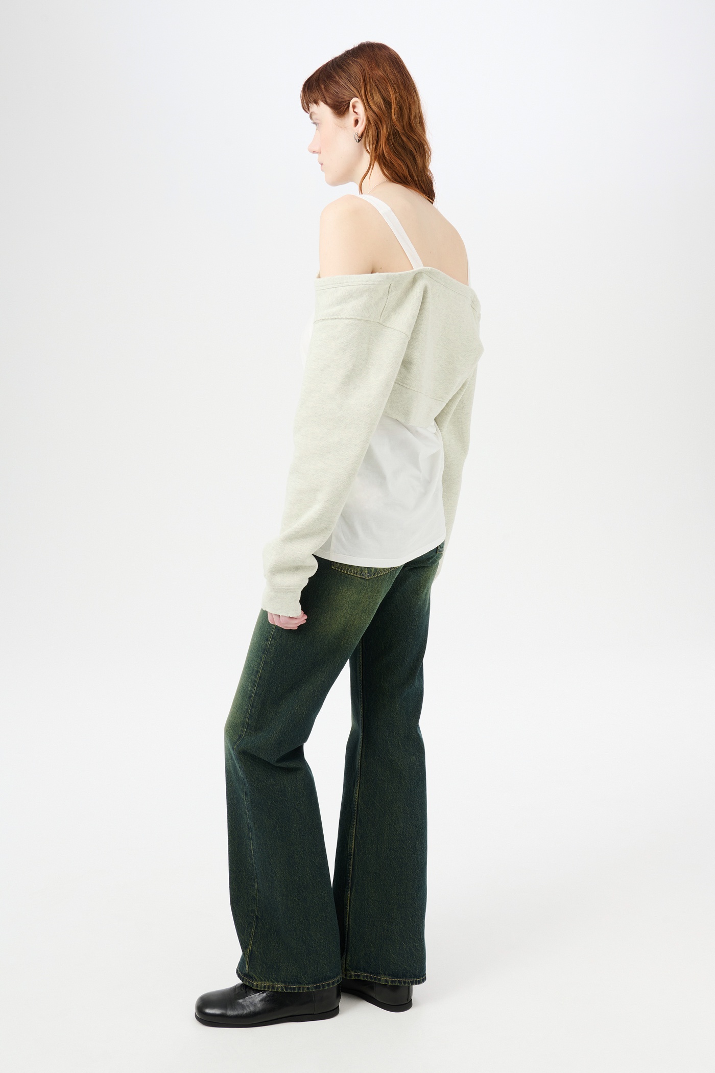Cardigan Tank Yellow Tint Melange Fleece - 4