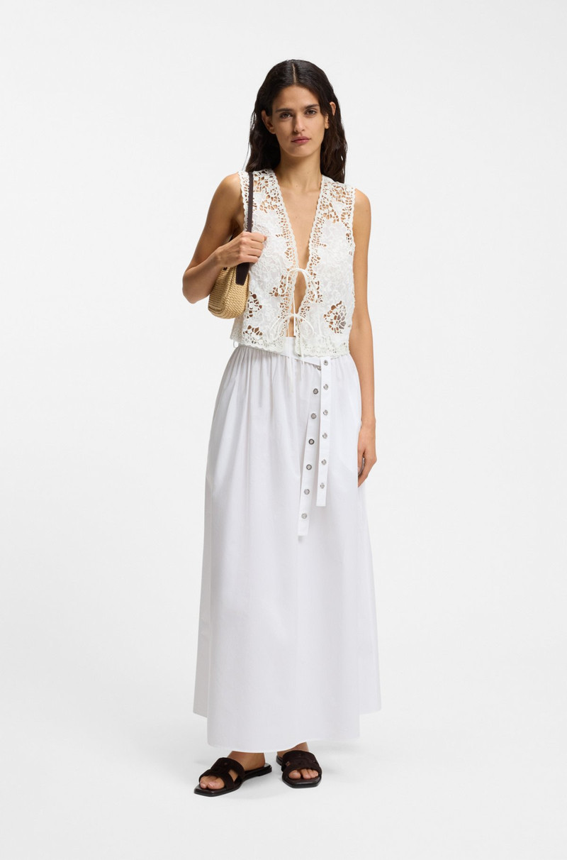 BOSS EMBROIDERED WAISTCOAT WITH TIE CLOSURE outlook