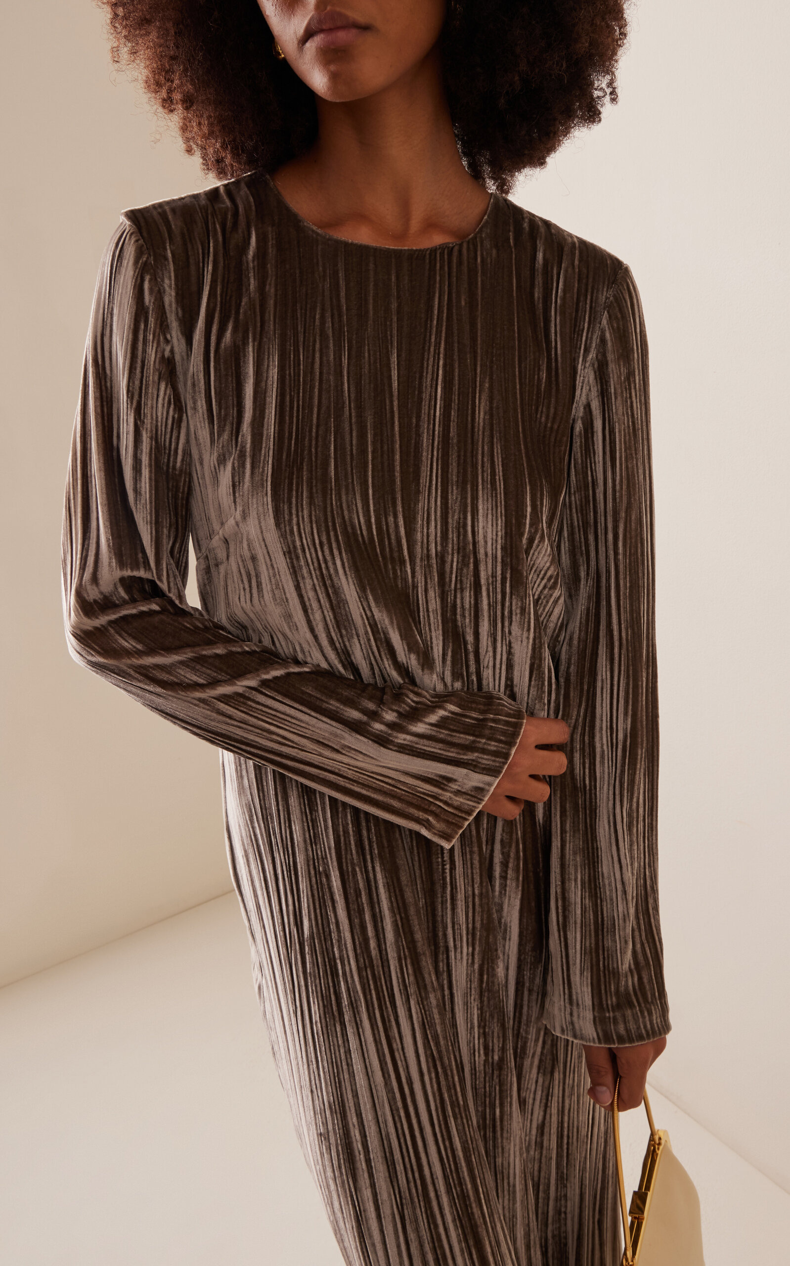 Exclusive Stella Velvet Dress metallic - 3