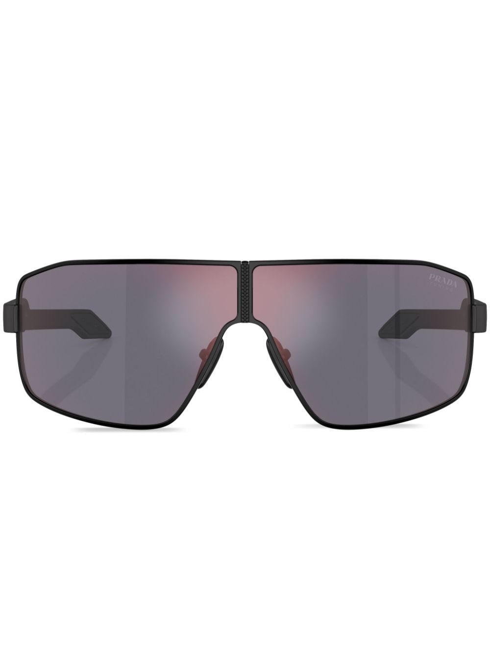 gradient-lenses shield-frame sunglasses - 1