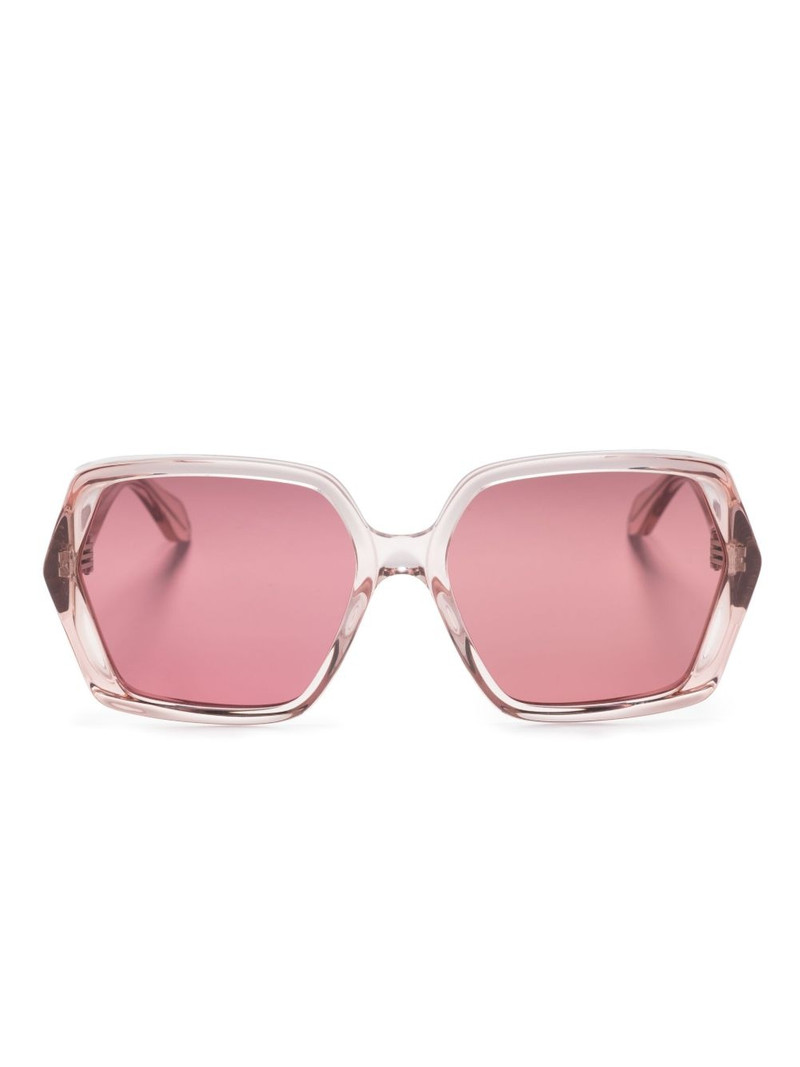 hexagon-frame sunglasses 1