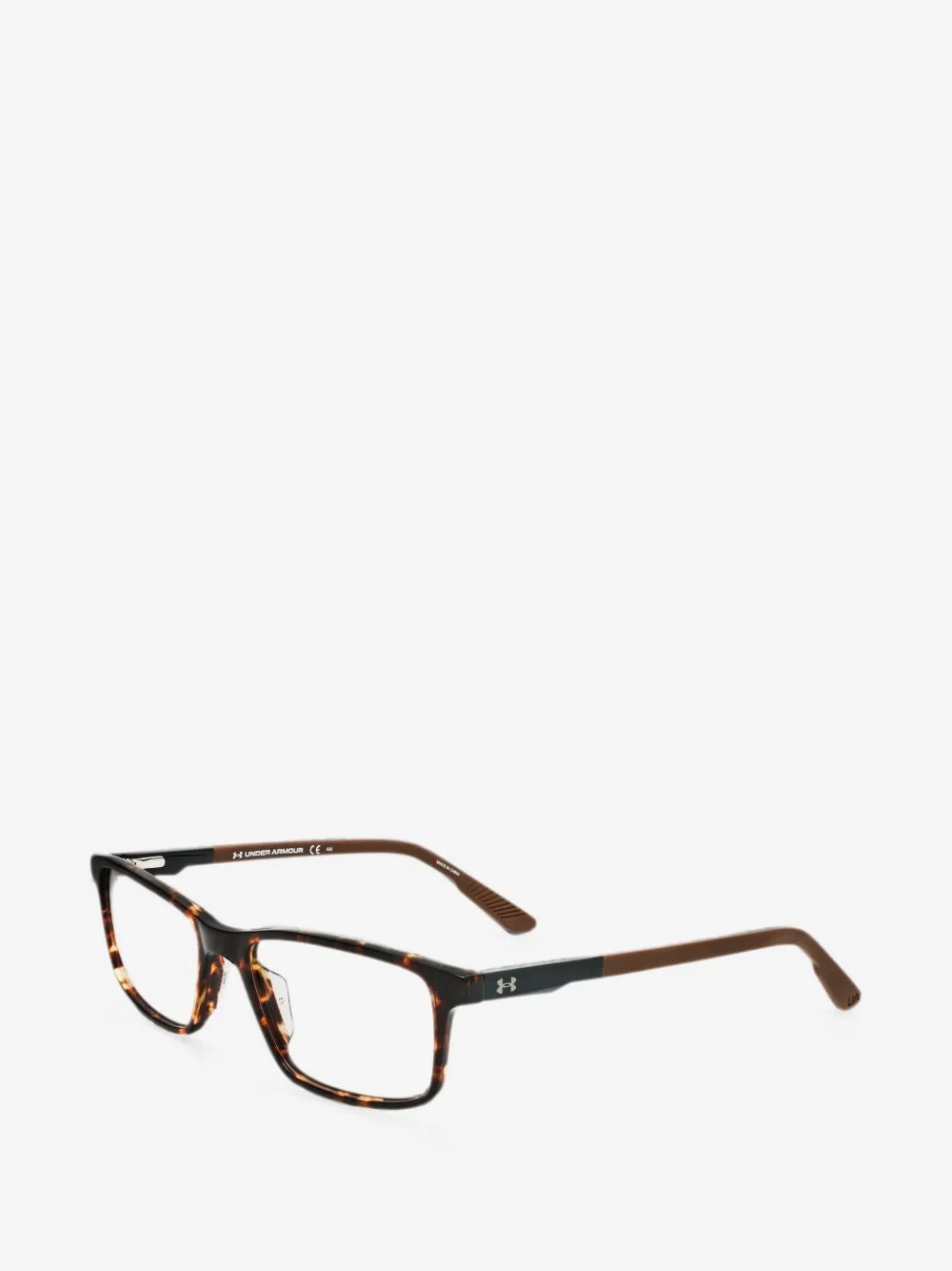 tortoiseshell-effect rectangle-frame glasses - 1