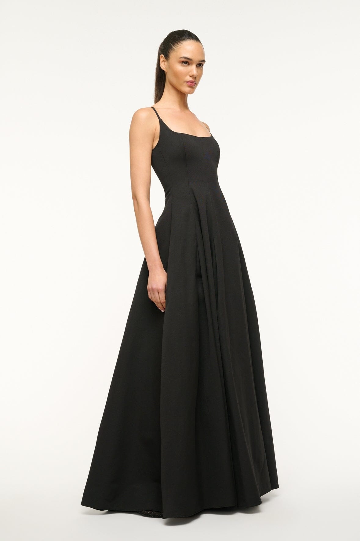 STAUD JOY MAXI DRESS BLACK - 4