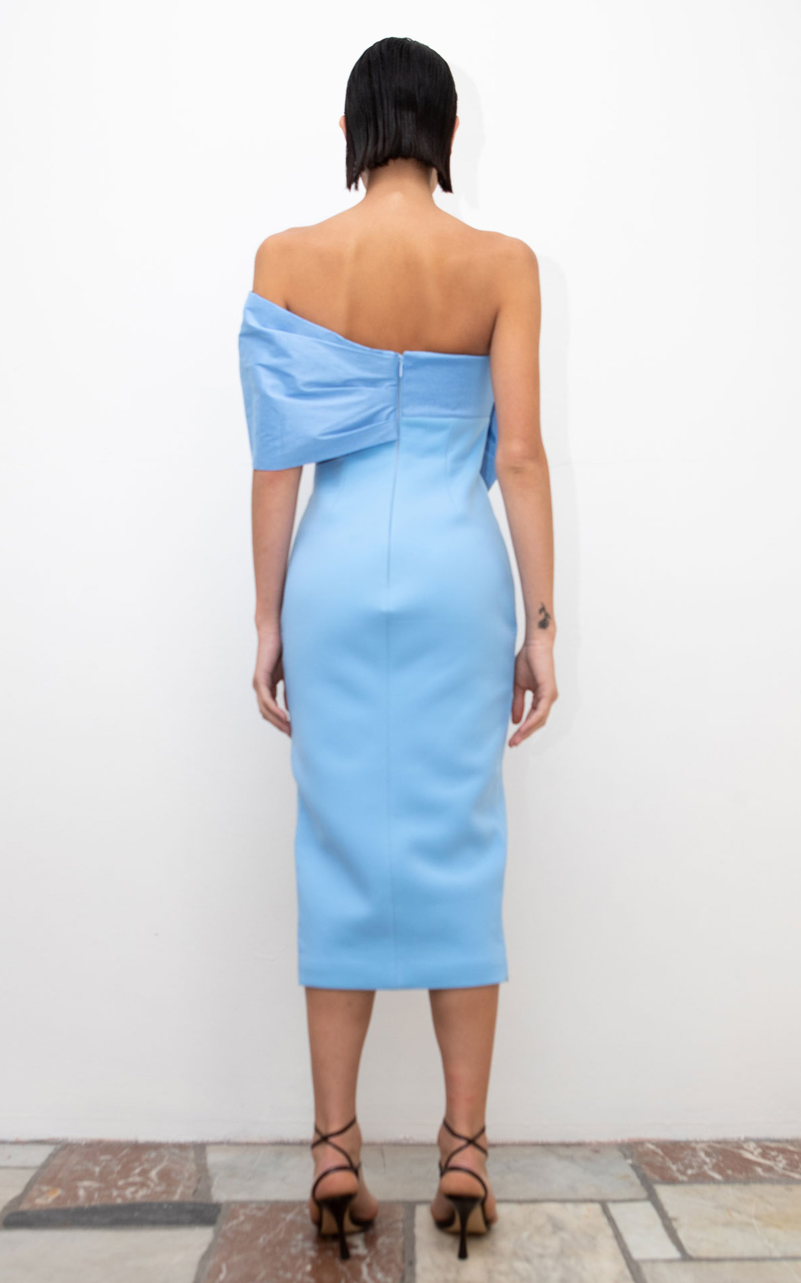 Kace Off-The-Shoulder Midi Dress blue - 3