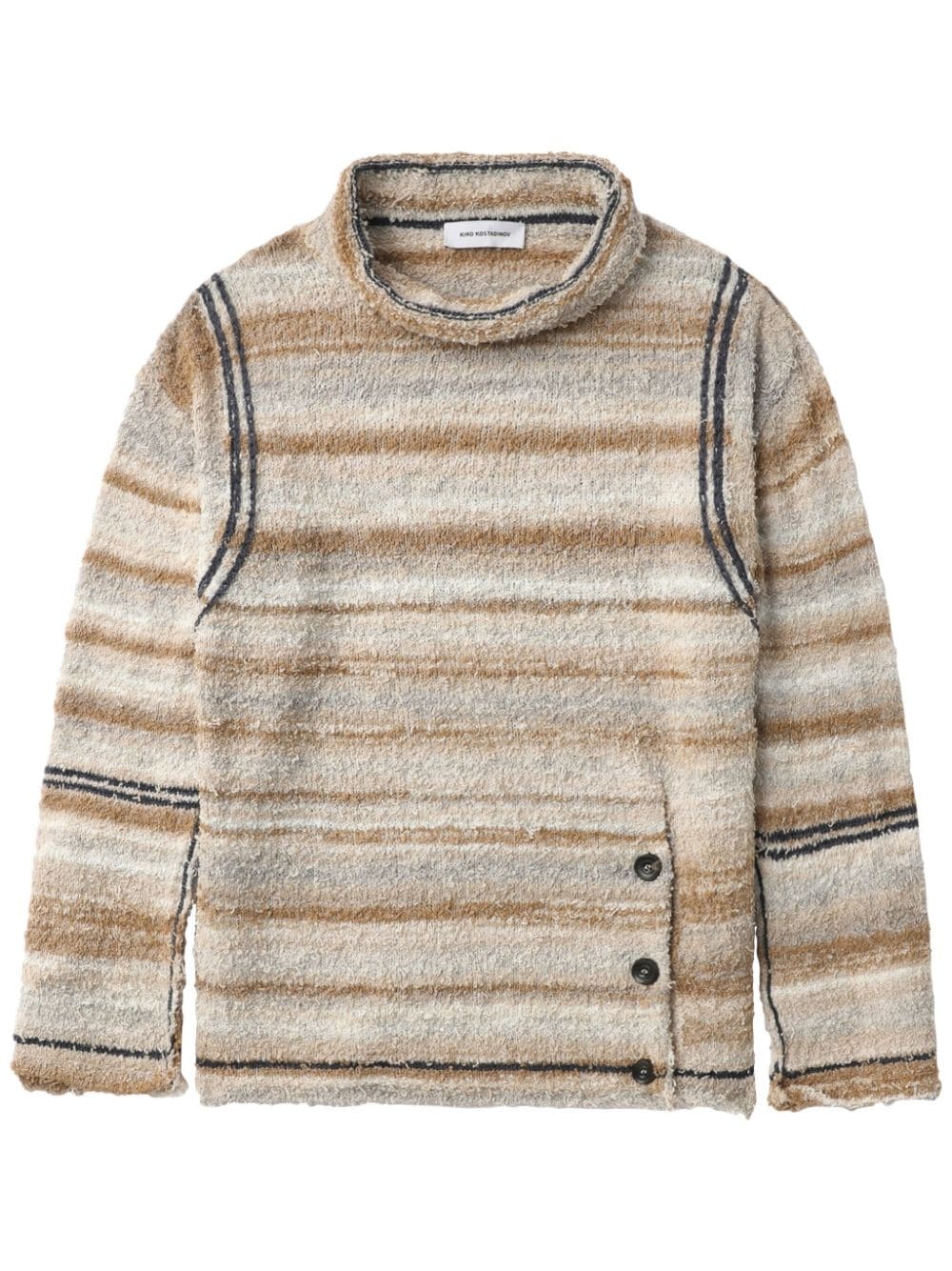 stripe-detailing jumper - 1