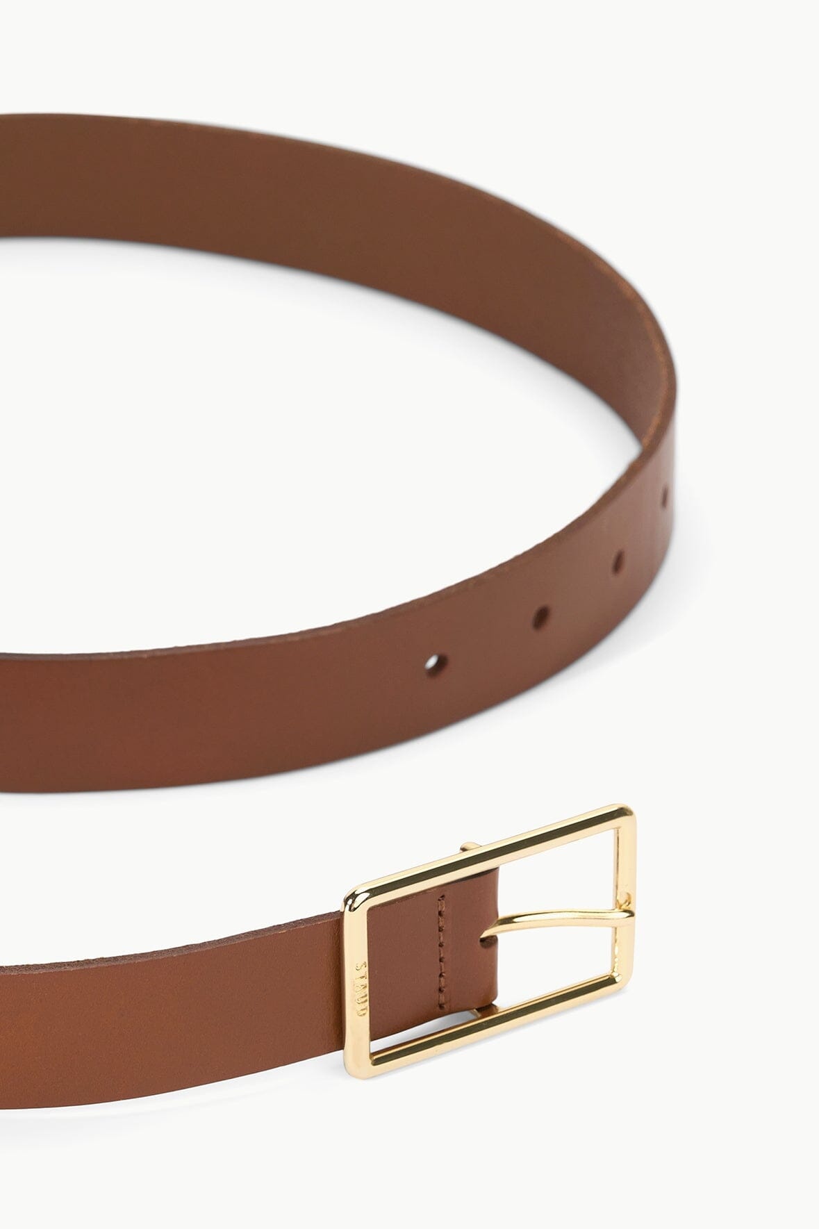 STAUD JEANS BELT - TAN YELLOW GOLD - 3