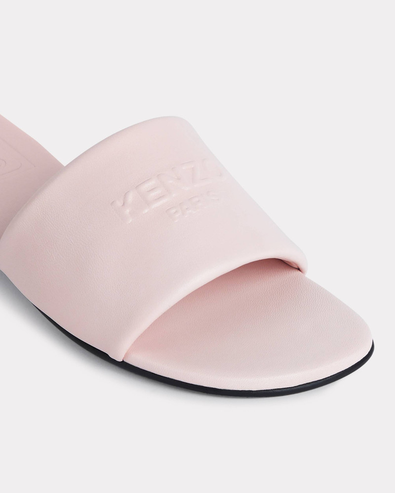 'KENZO OKI' leather flat mules 4