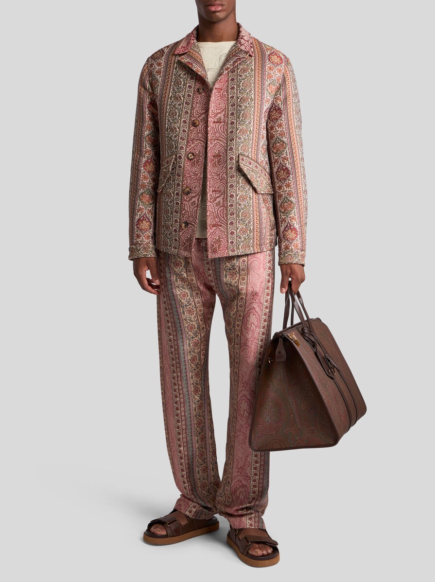 SILK PYJAMA-STYLE TROUSERS - 4
