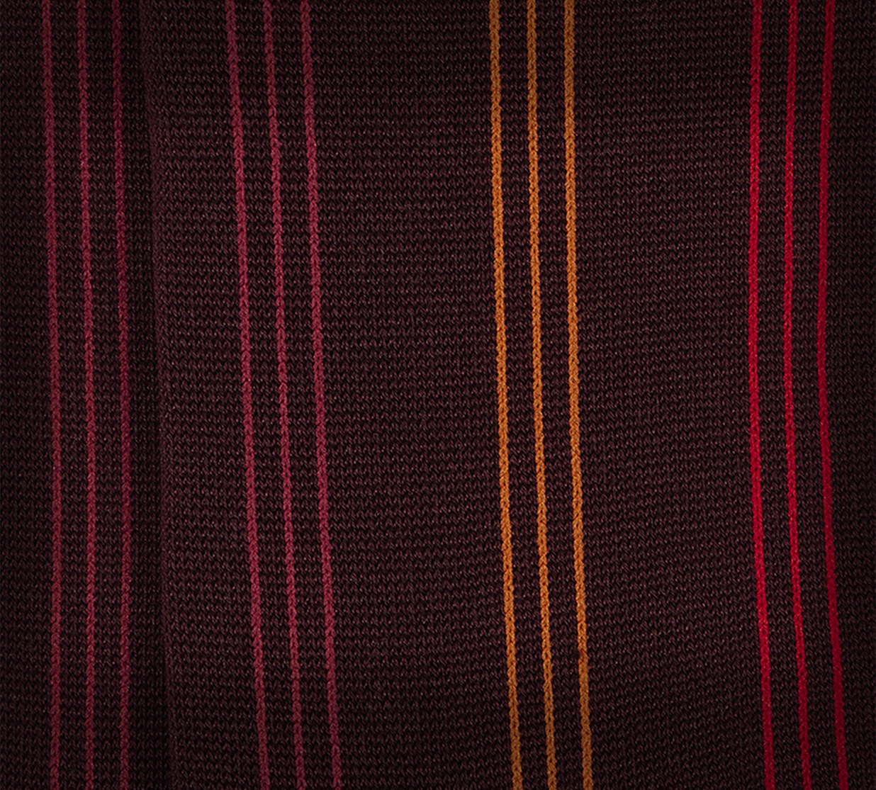 Burgundy Contrasting Stripe Socks - 4